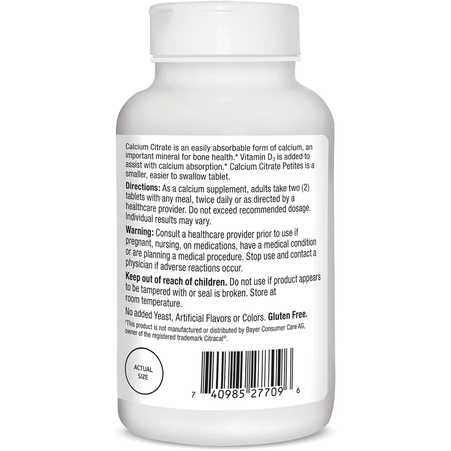 Calcium Citrate + D3 Petites - Image 3
