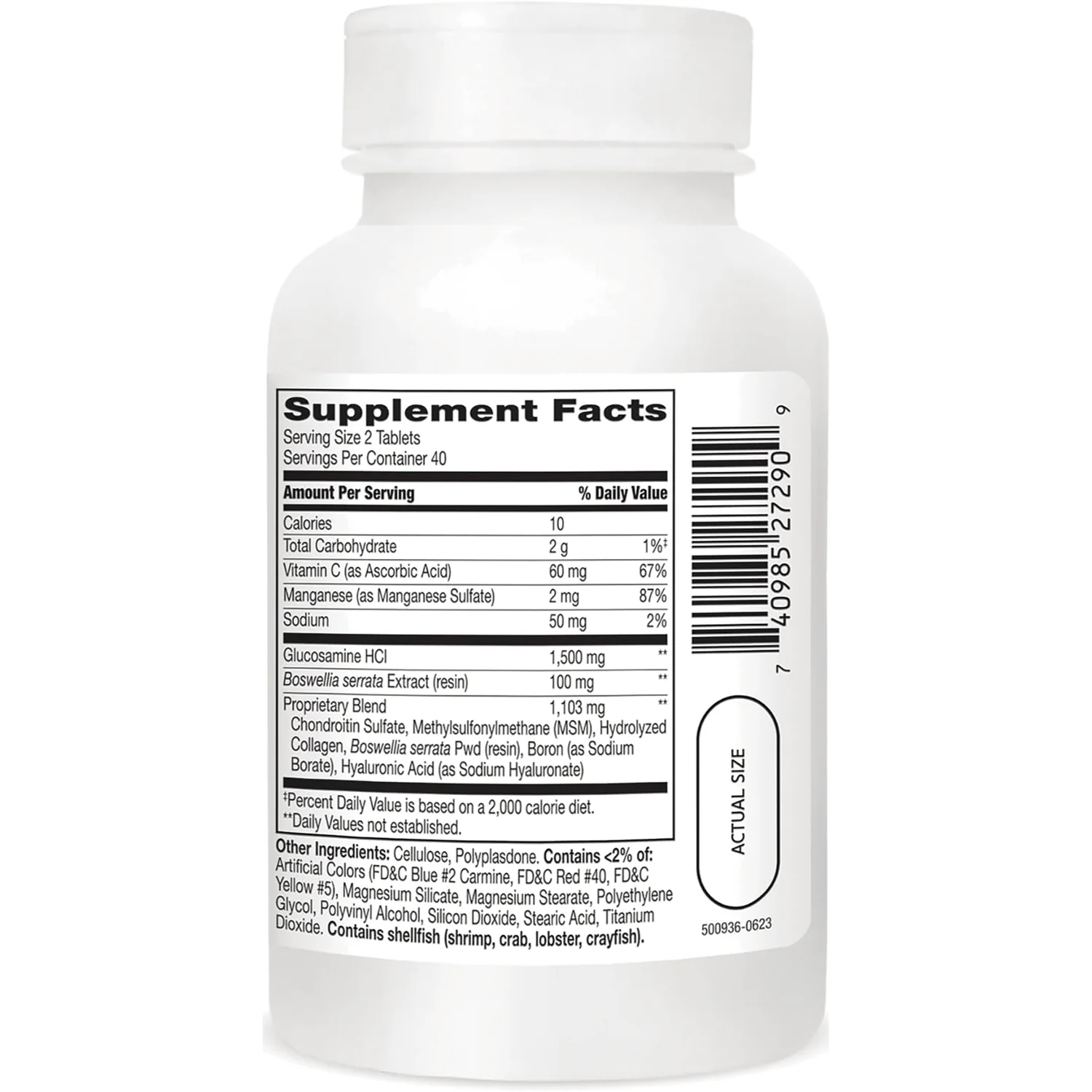 Glucosamine Chondroitin Complex Plus MSM Advanced Triple Strength - Image 2