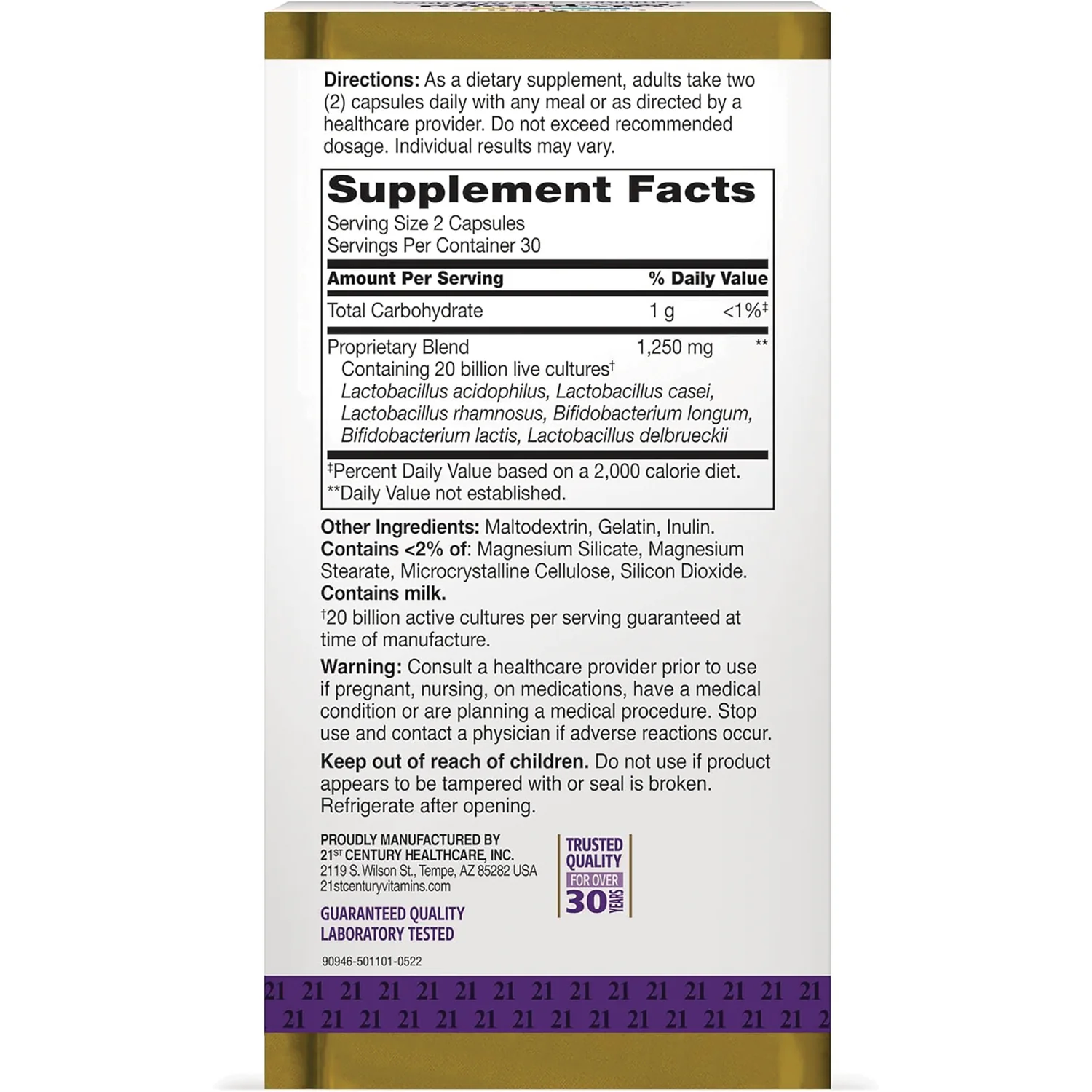 Ultra Potency Advanced Probiotic - Image 2