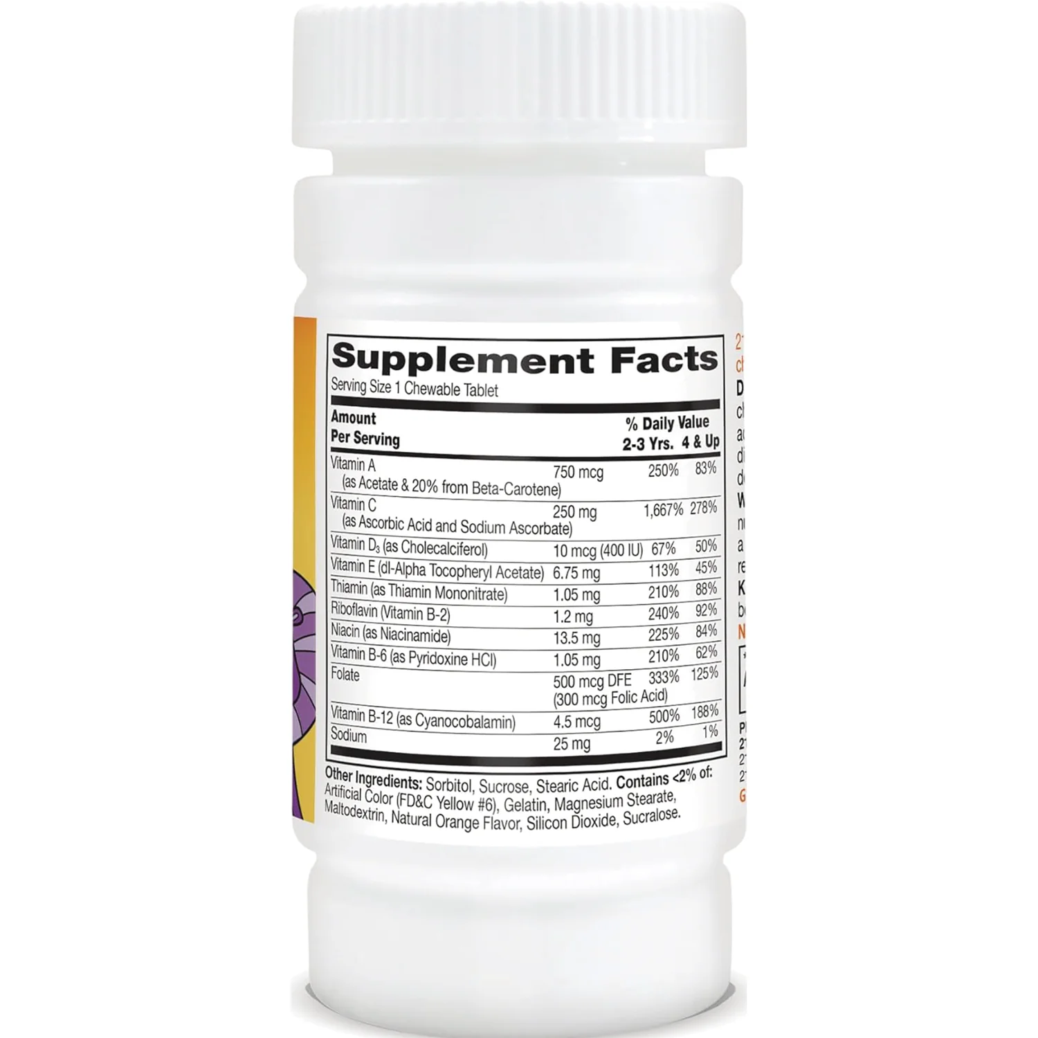 Zoo Friends with Extra C Children's Multivitamin - Orange - Image 2