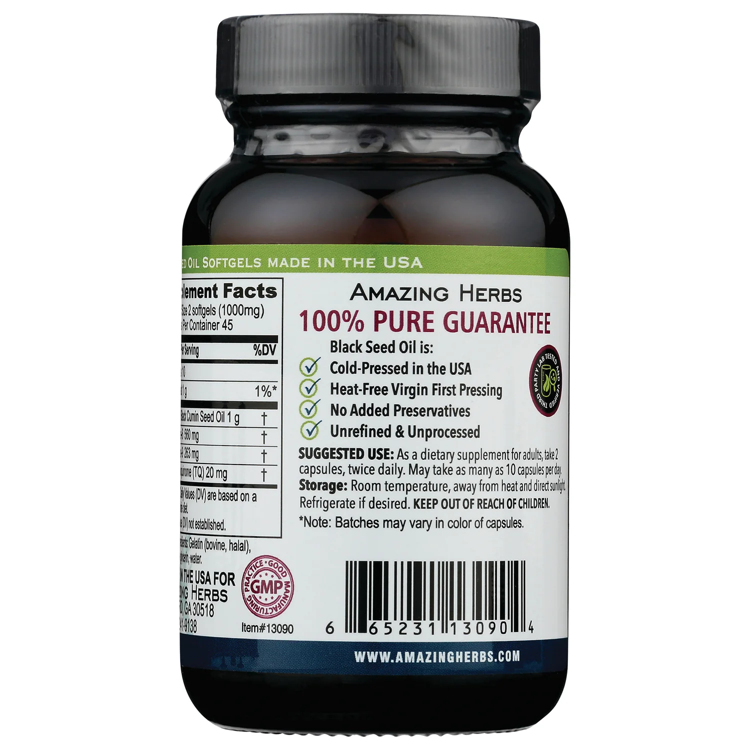 100% Pure Cold-Pressed Black Cumin Seed Oil - Image 3