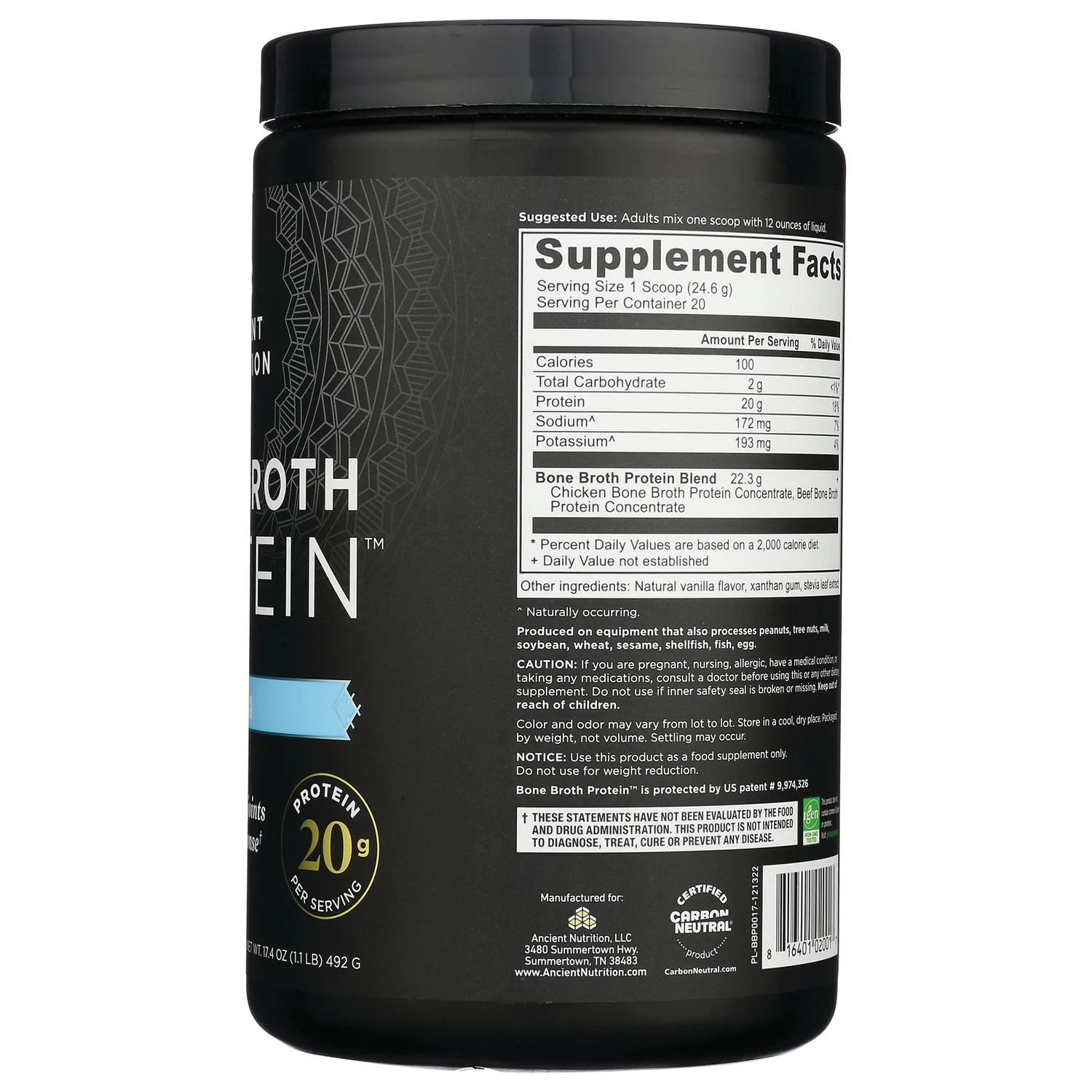 Bone Broth Protein - Vanilla - Image 2