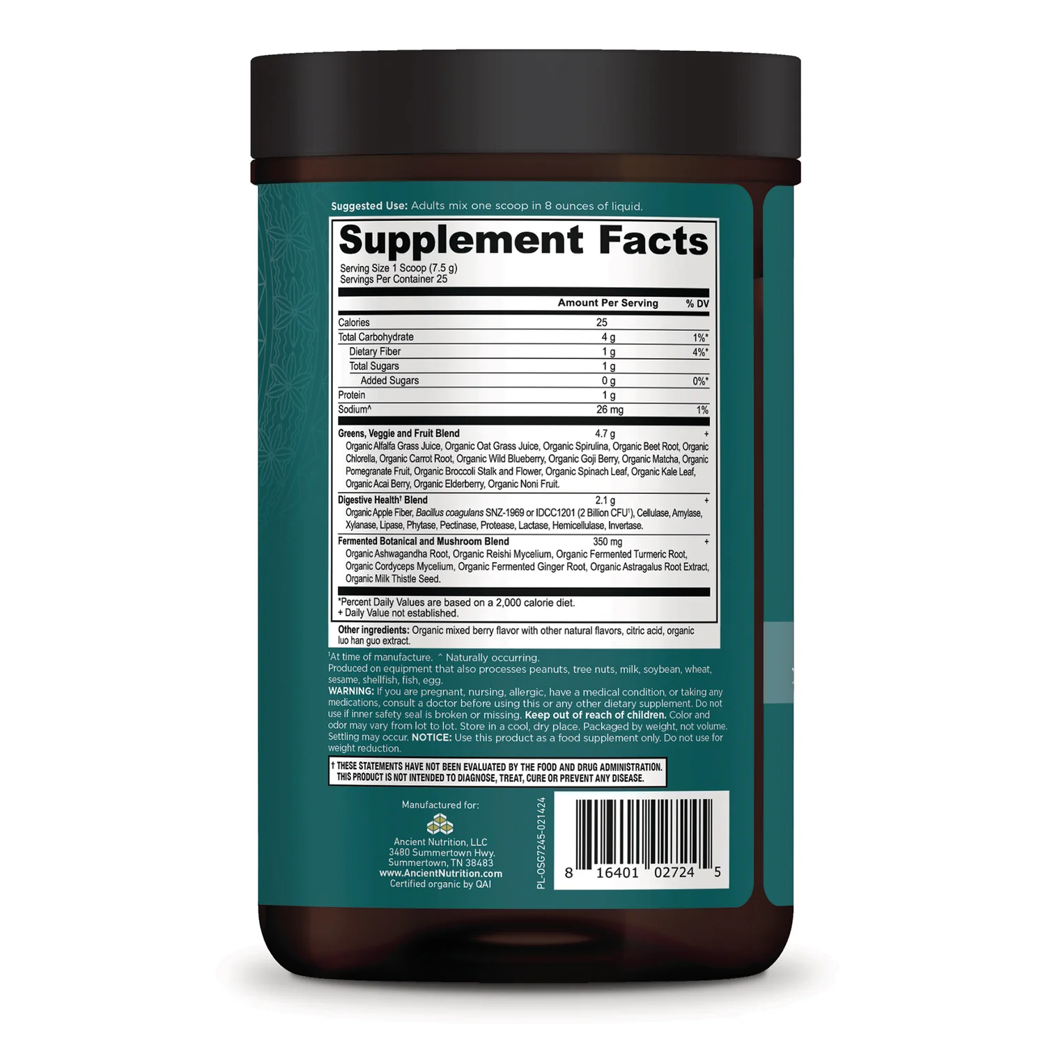 Organic Super Greens - Berry - Image 2