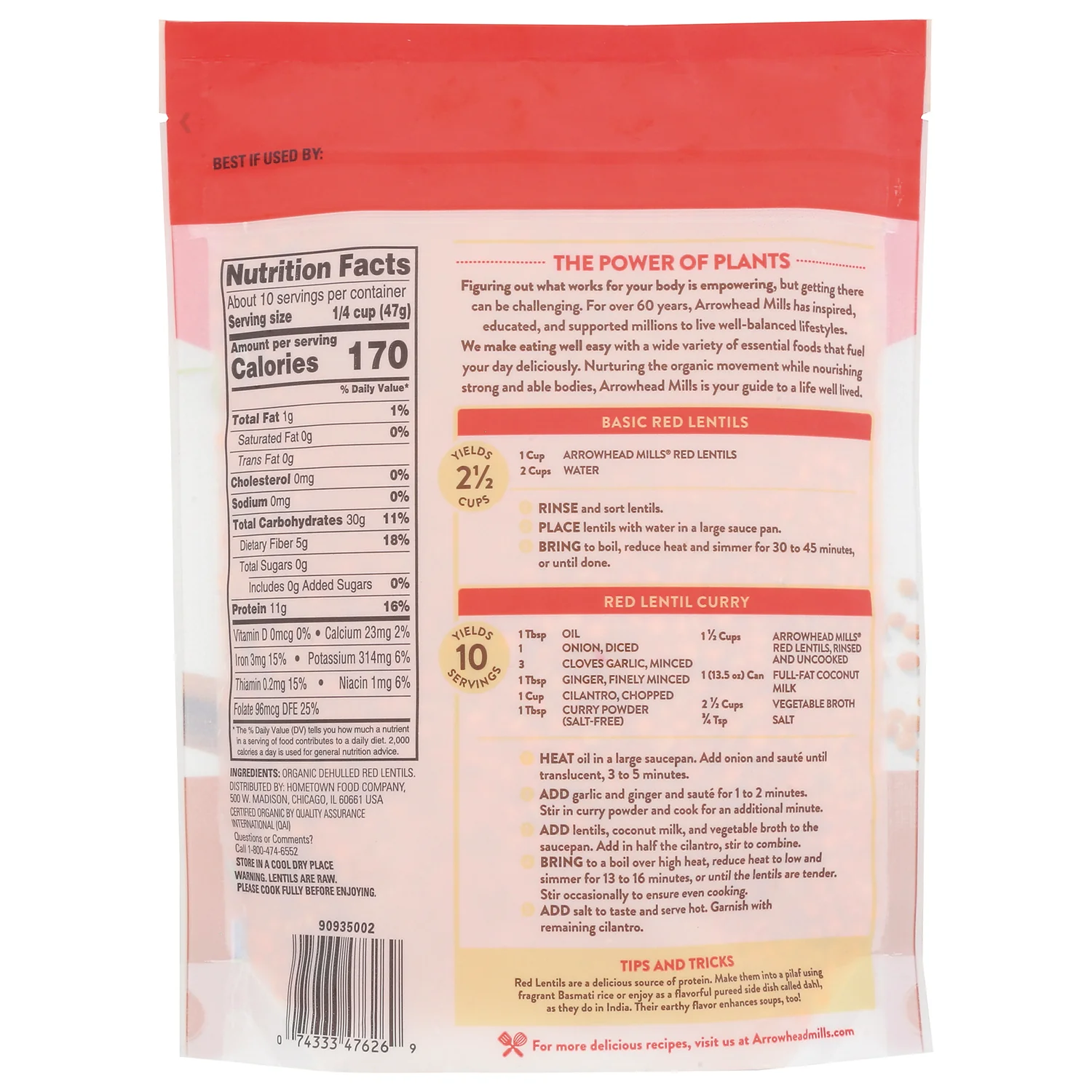 Organic Red Lentils - Image 2