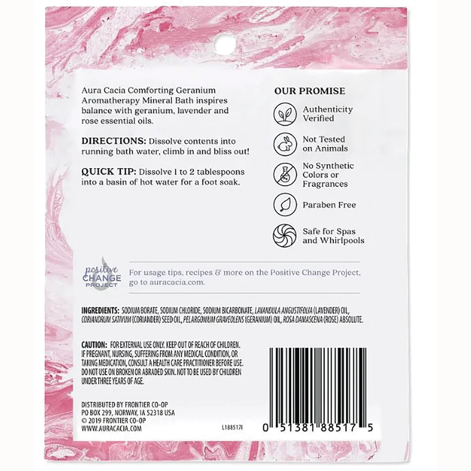 Aromatherapy Mineral Bath - Geranium - Image 2