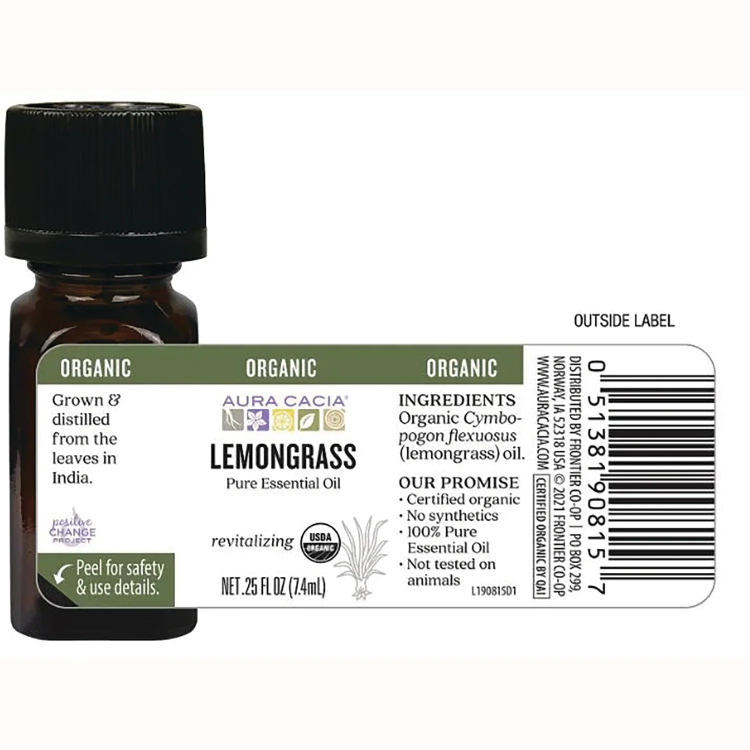 Organic Lemongrass Pure Essential Oil - Image 2