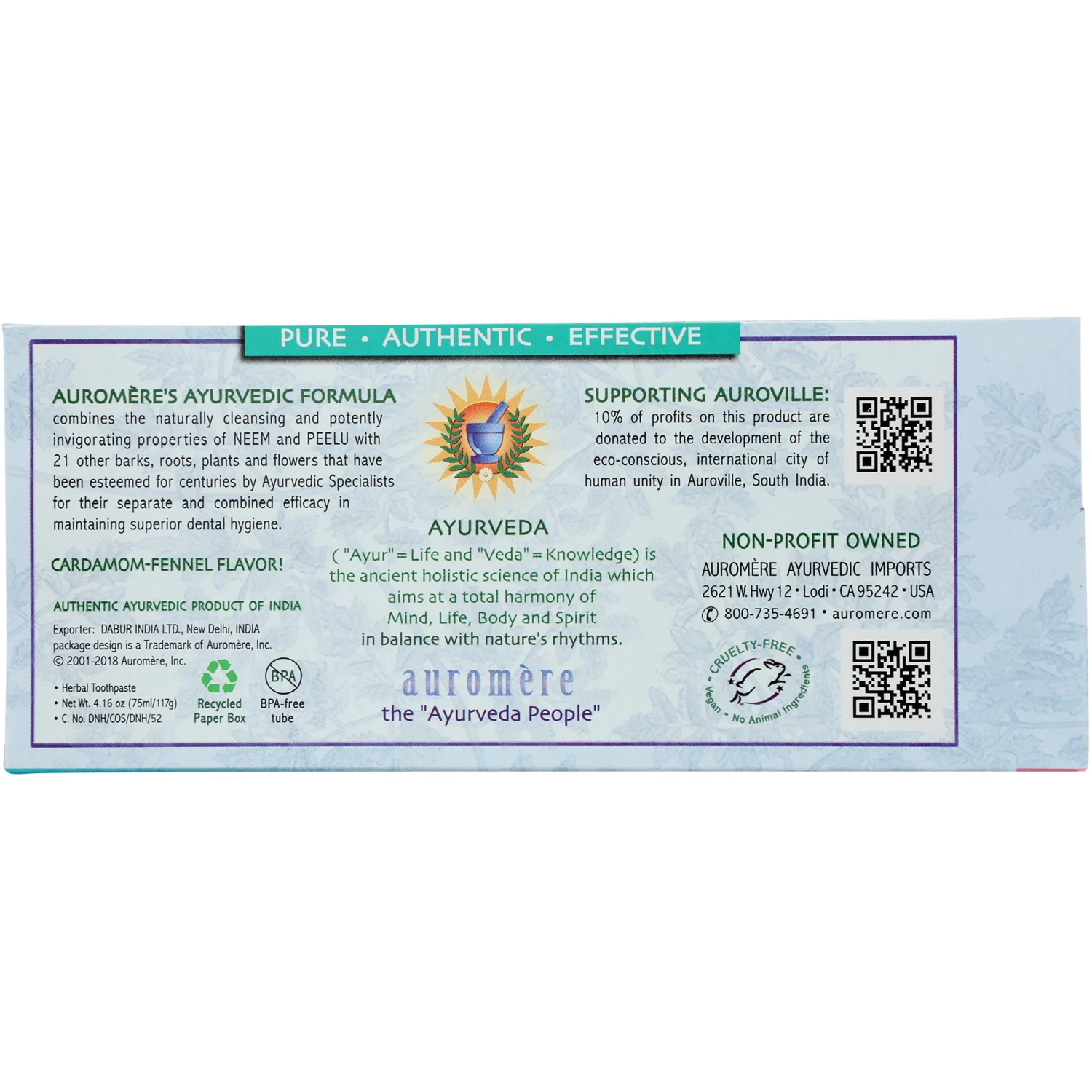Herbal Toothpaste Non-Foaming Cardamom-Fennel - Image 3