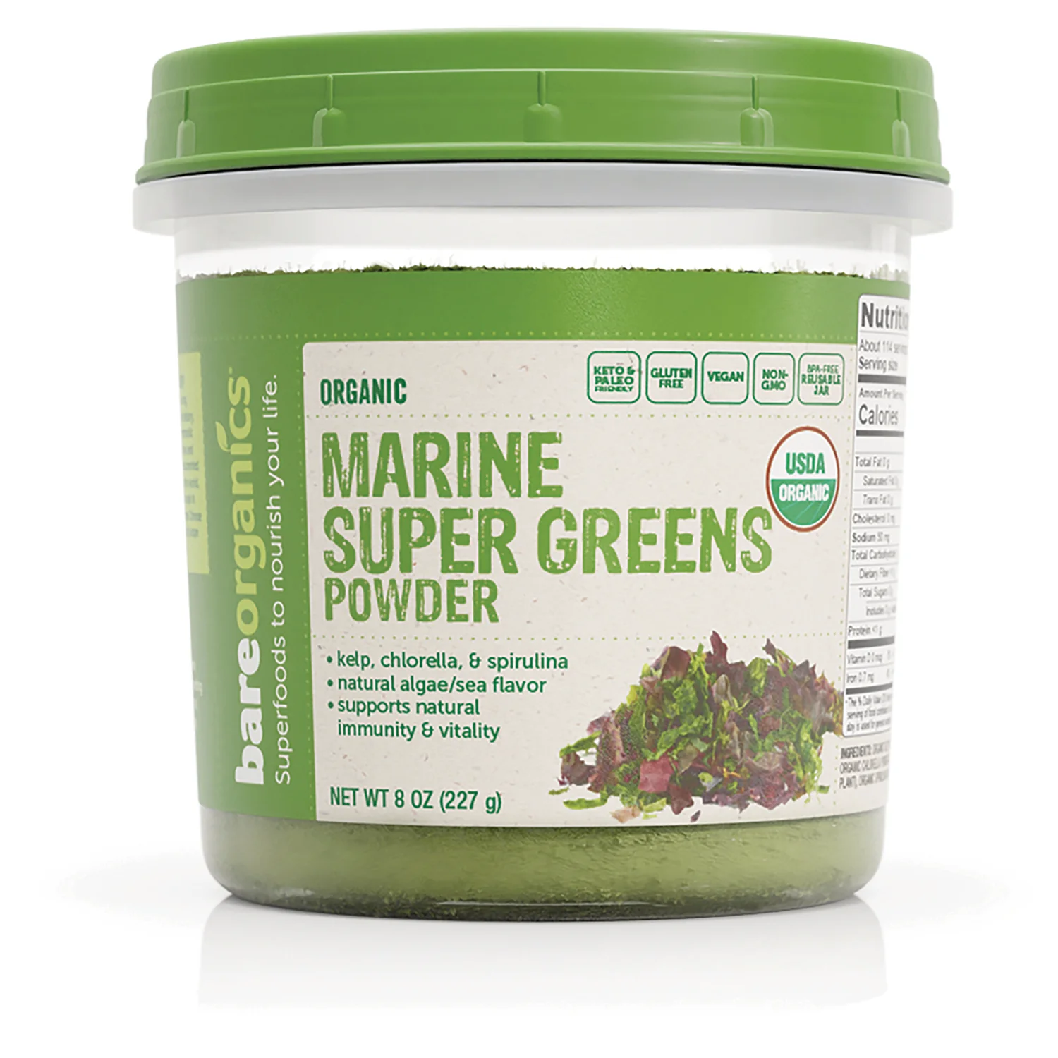 Organic Marine Super Greens Powder