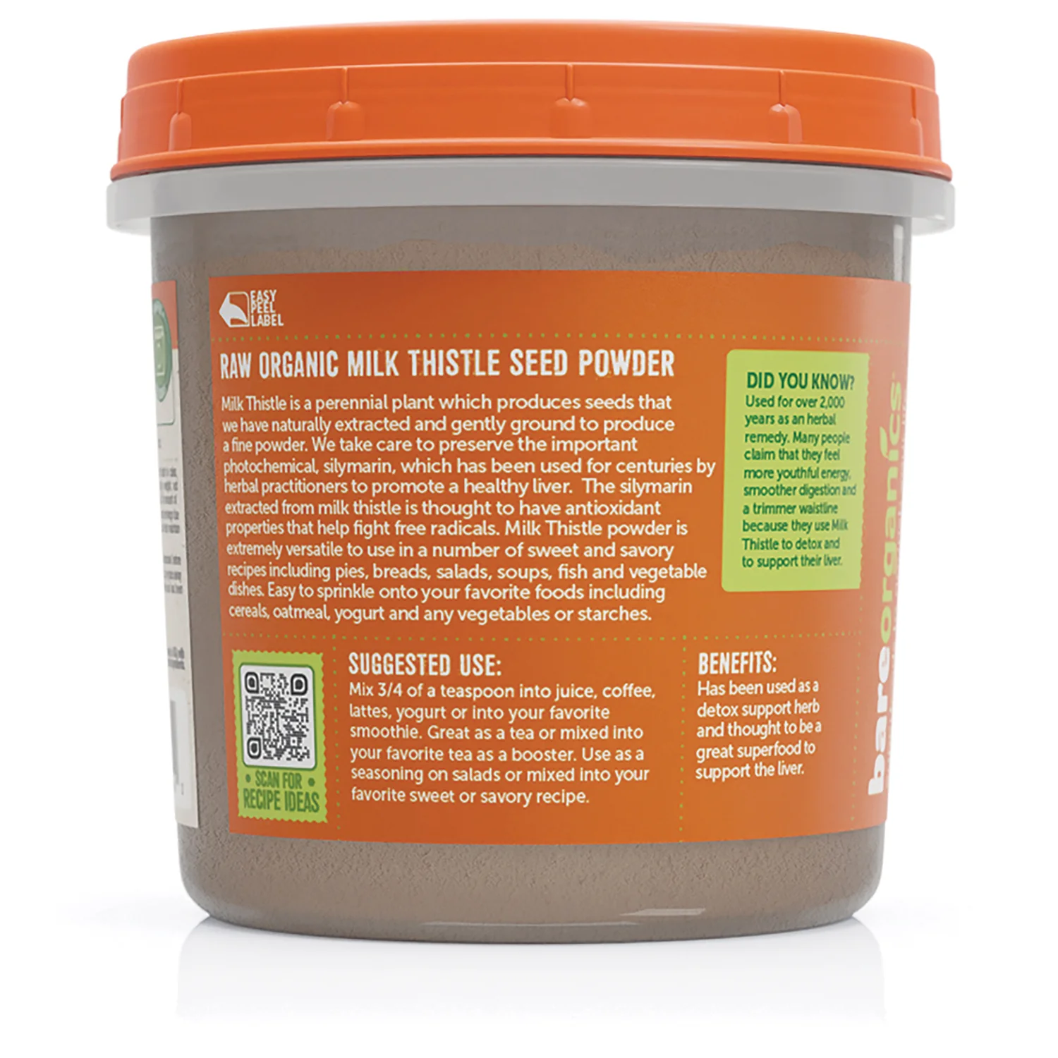 Raw Organic Milk Thistle Seed Powder - Image 3