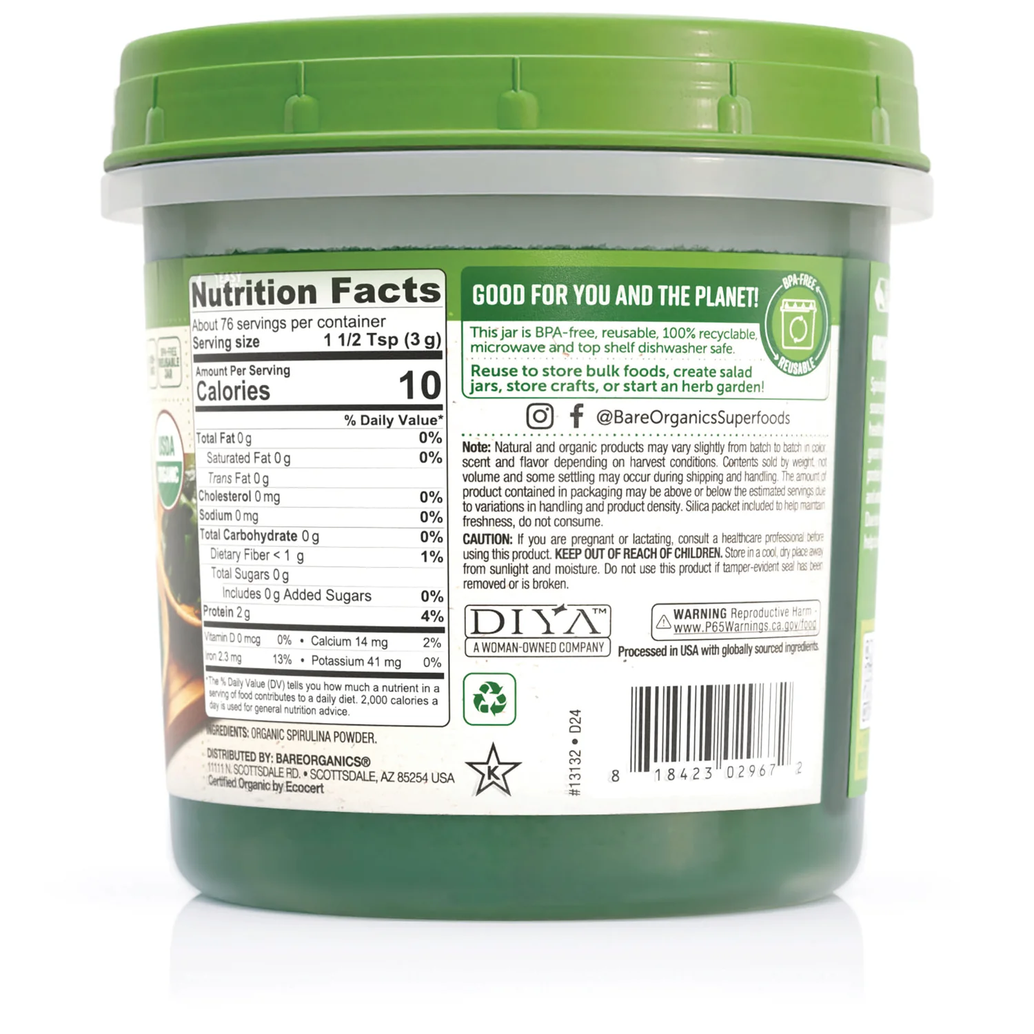 Organic Spirulina Powder - Image 2