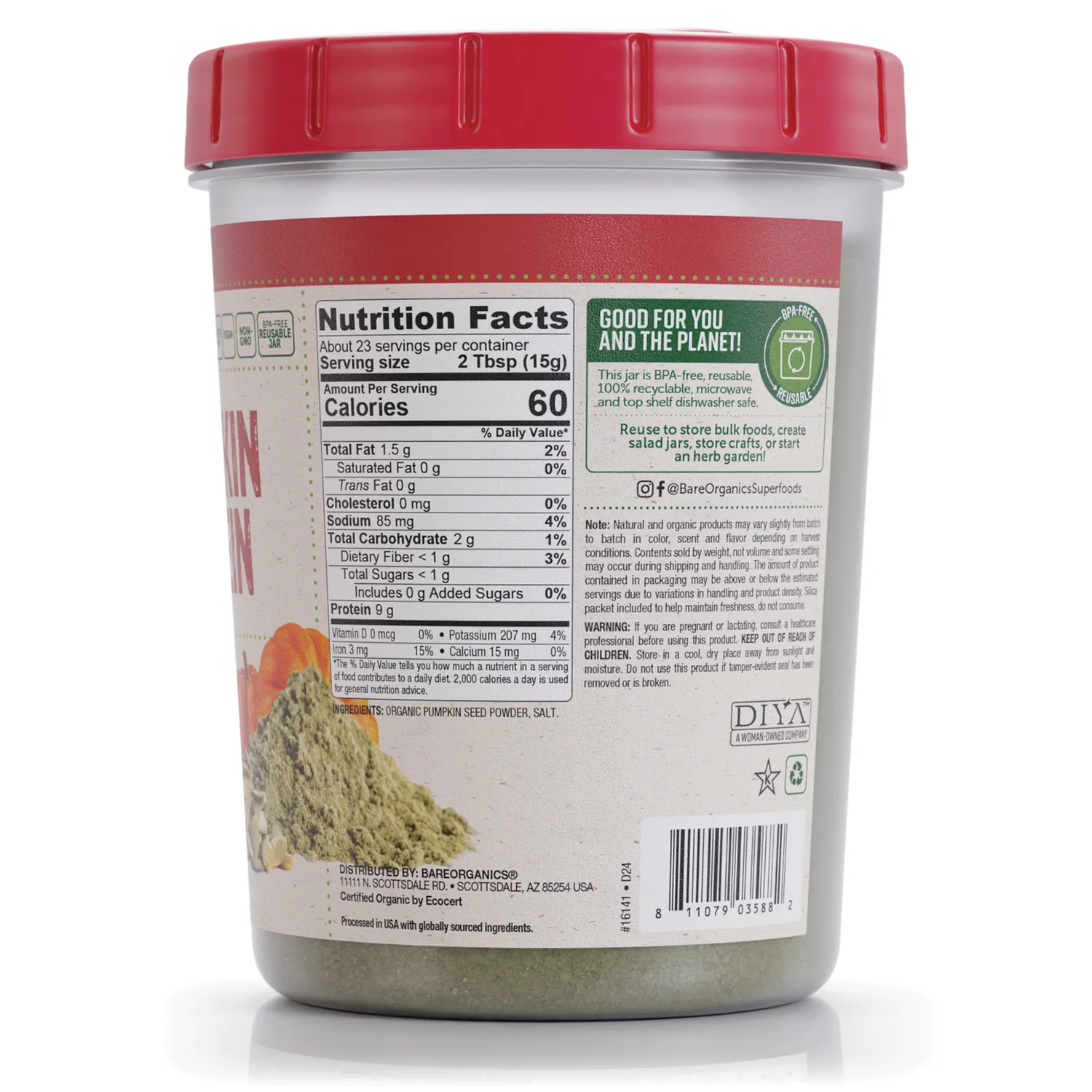 Roasted Organic Pumpkin Protein Powder - Image 2