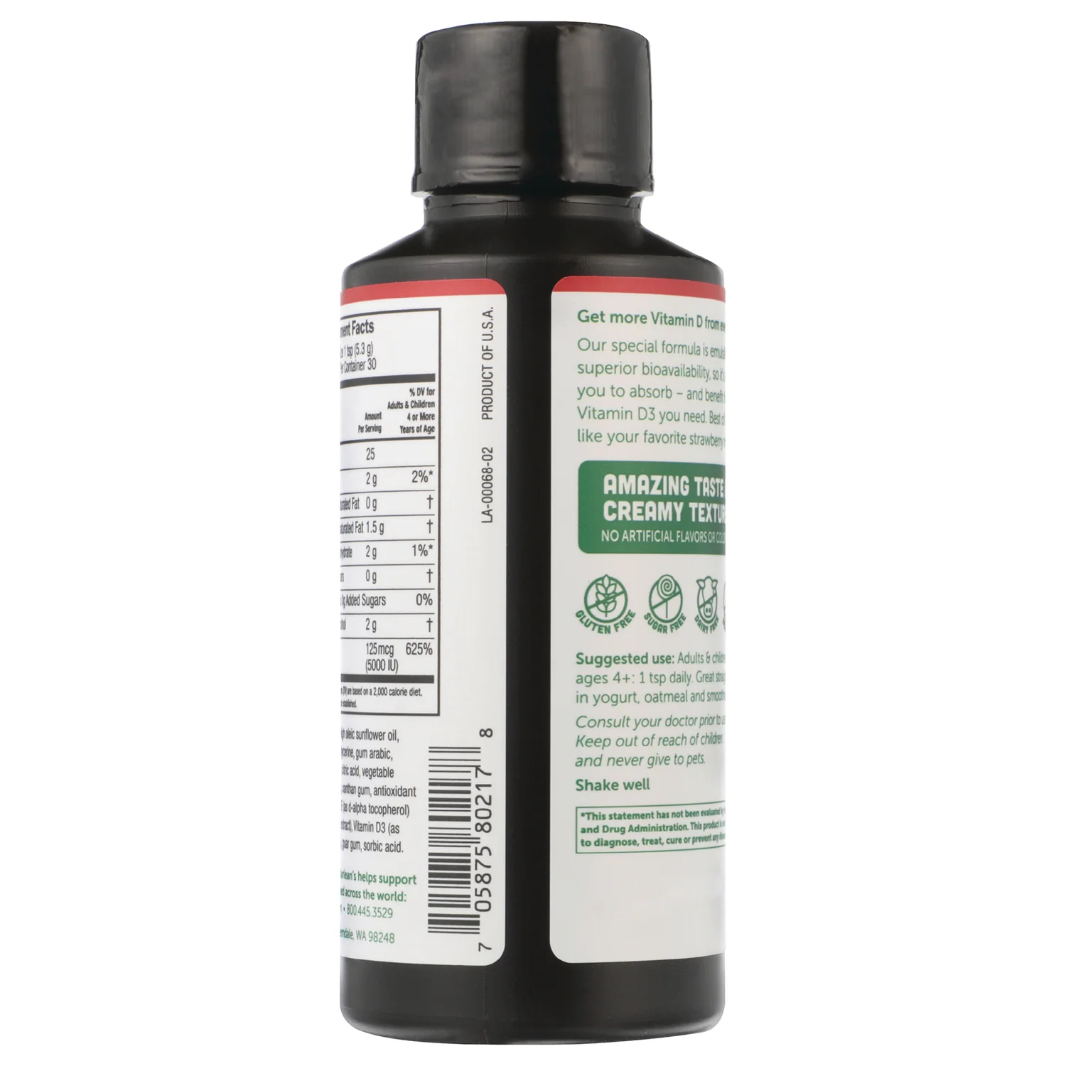 Liquid Vitamin D3 - Strawberry Milkshake - Image 3
