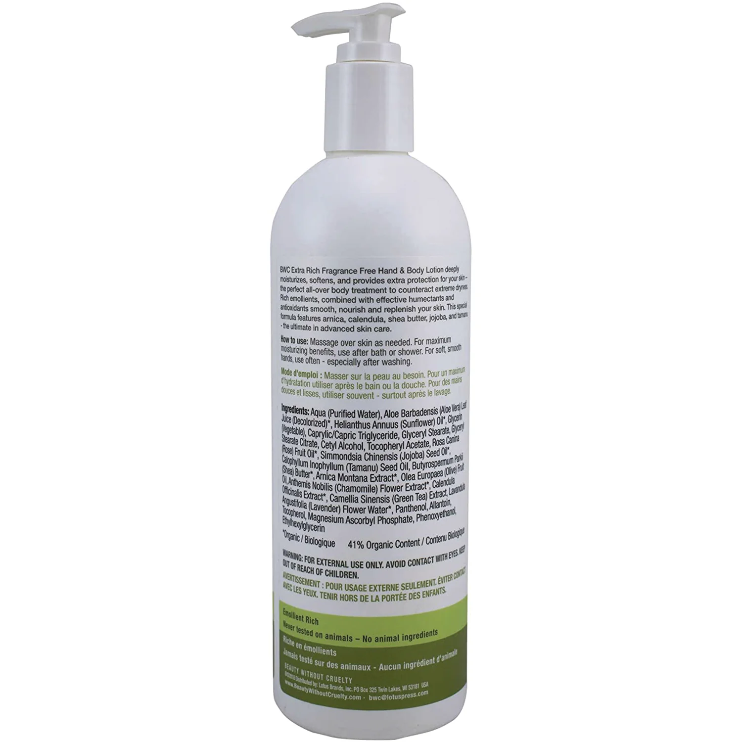 Extra Rich Fragrance Free Lotion - Hand & Body - Image 2