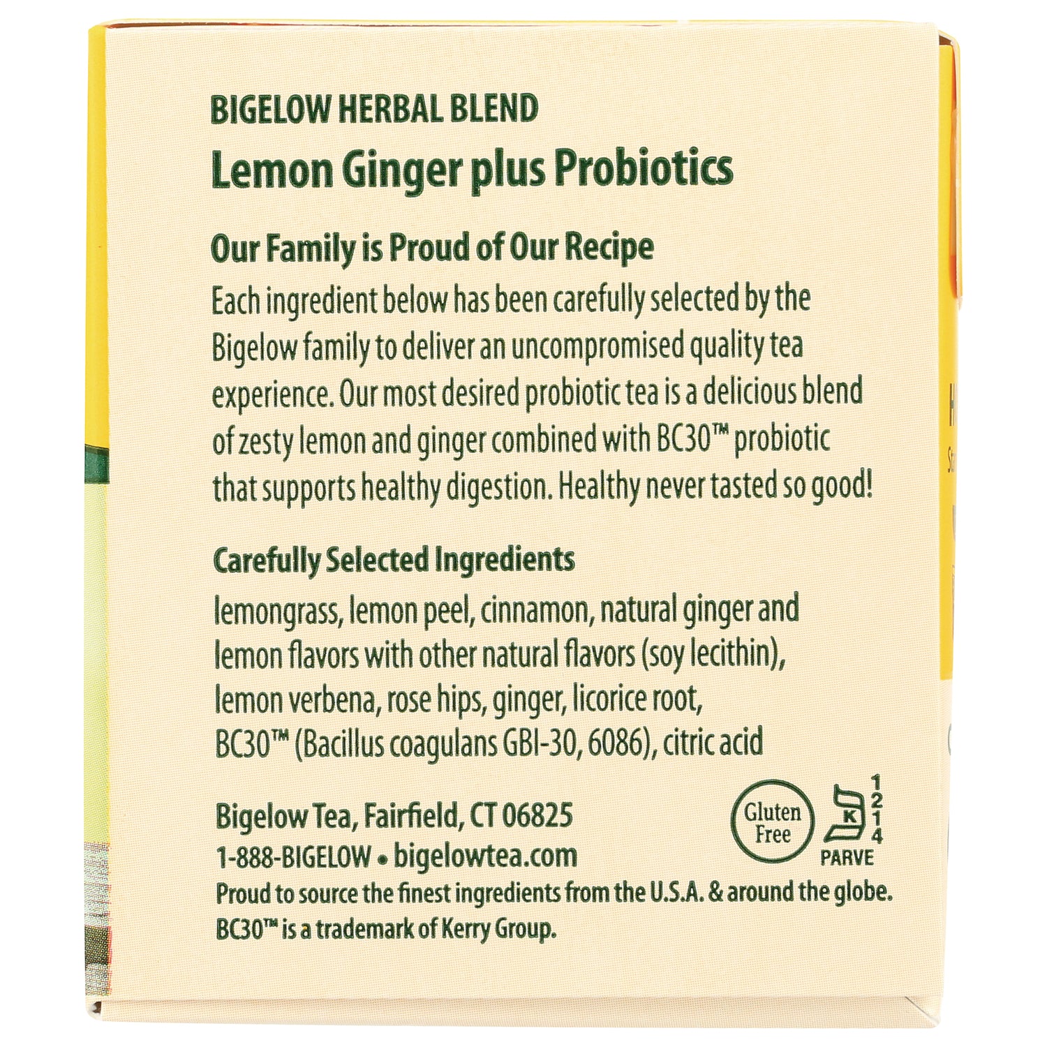 Lemon Ginger Herbal Tea Plus Probiotics - Image 3