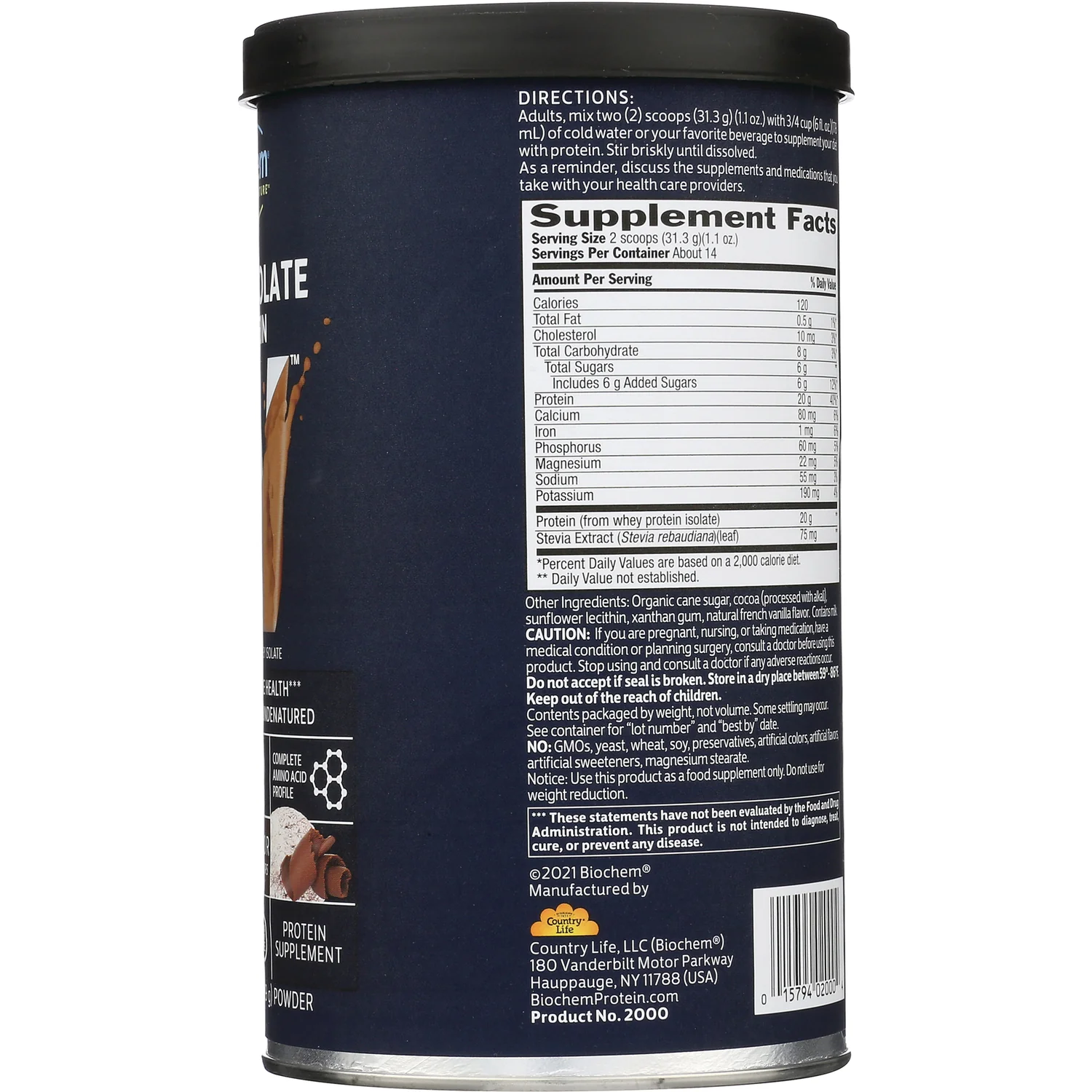 100% Whey Isolate Protein - Chocolate - Image 2