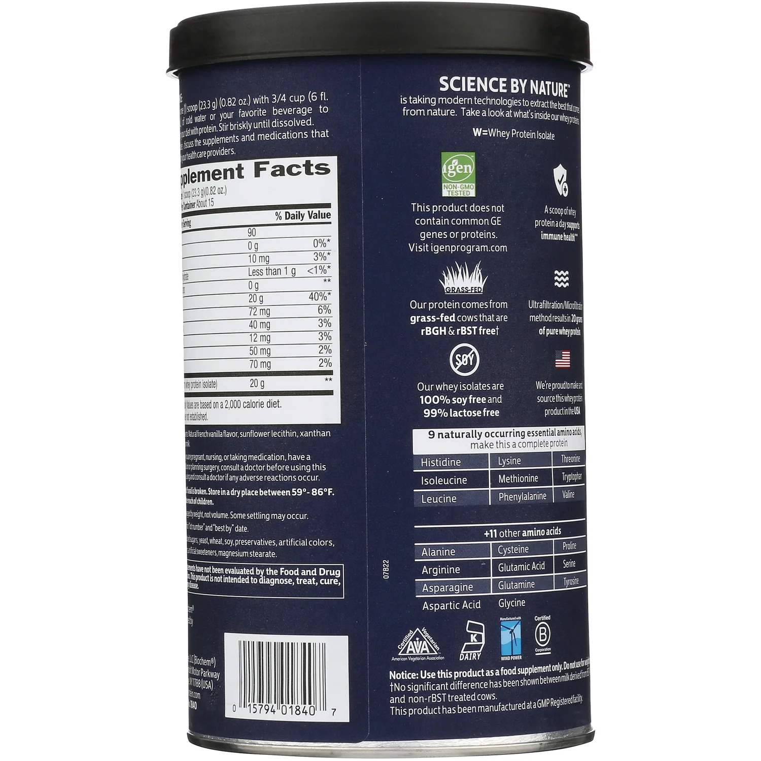 100% Whey Isolate Protein - Natural - Image 3