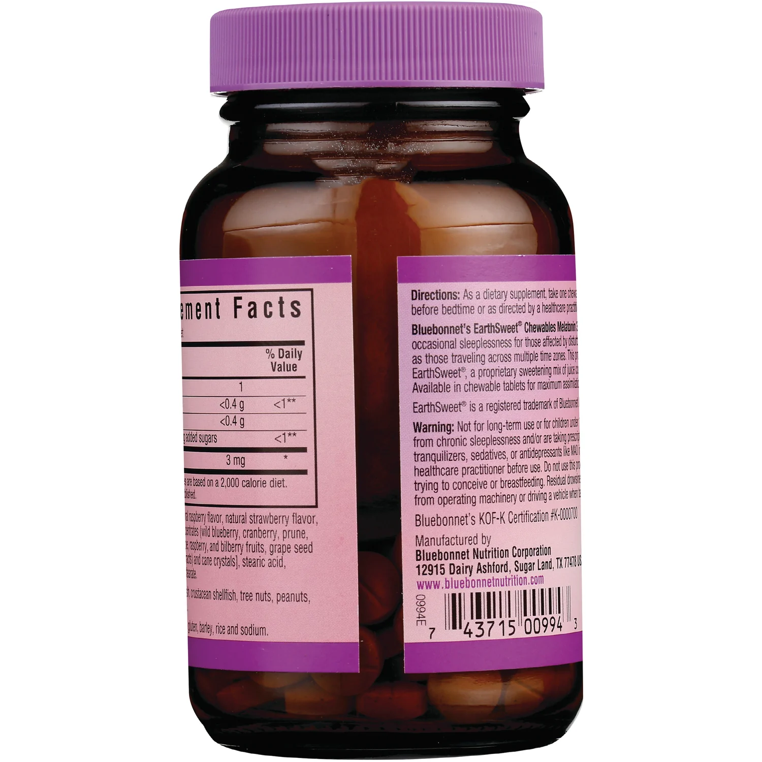 EarthSweet Chewables Melatonin - Raspberry - Image 3