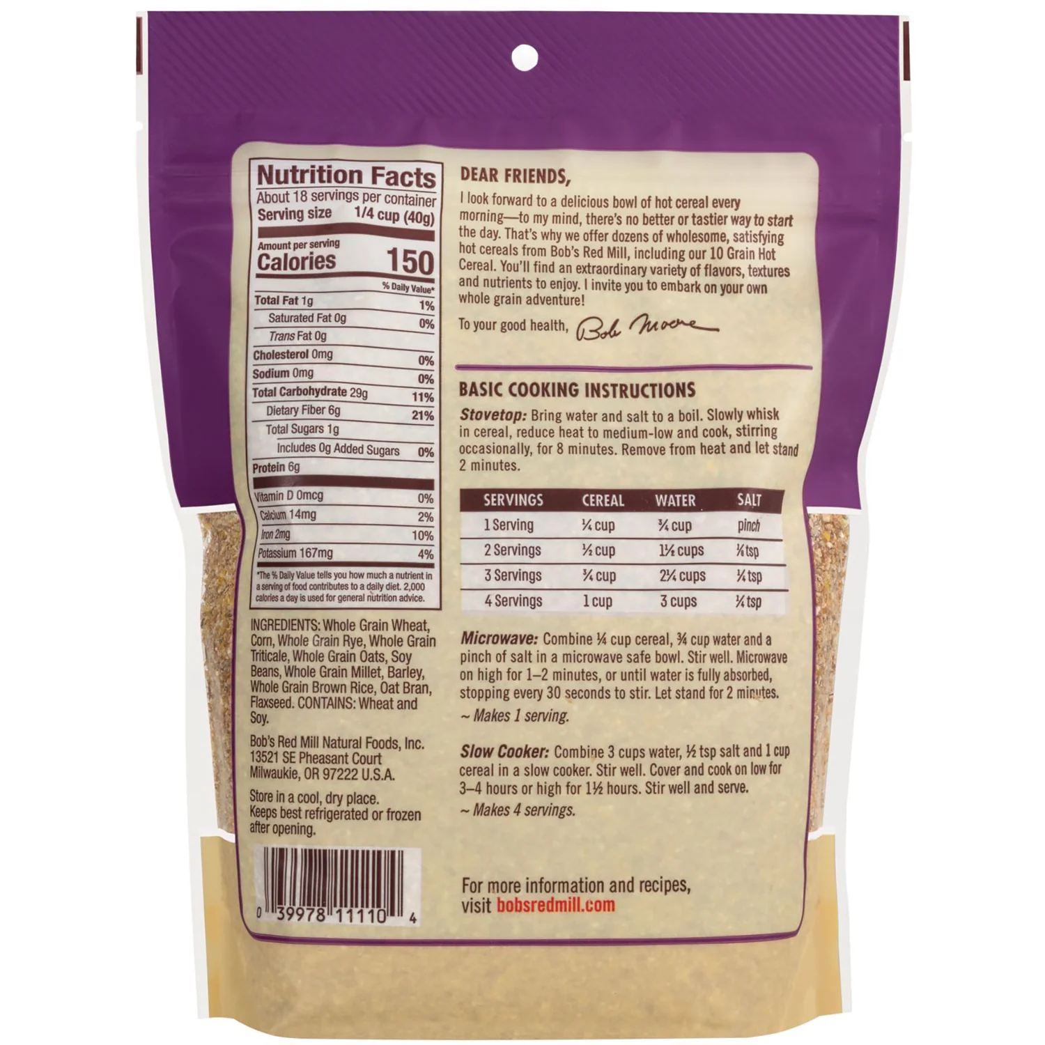 10 Grain Hot Cereal - Image 2