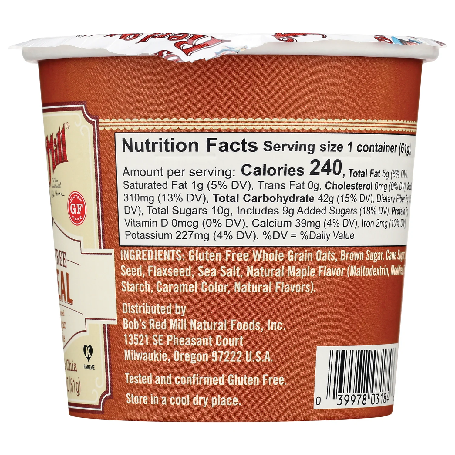 Gluten Free Oatmeal - Brown Sugar and Maple - Image 2