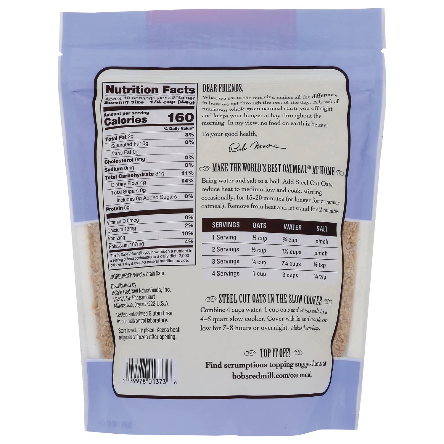Gluten Free Steel Cut Oats - Image 2