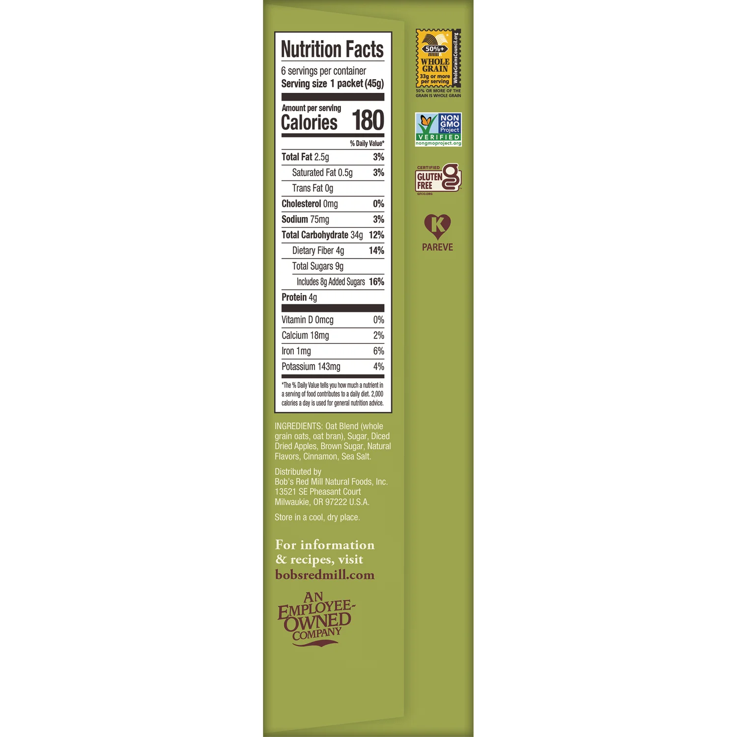 Instant Oatmeal - Apple & Cinnamon - Image 2