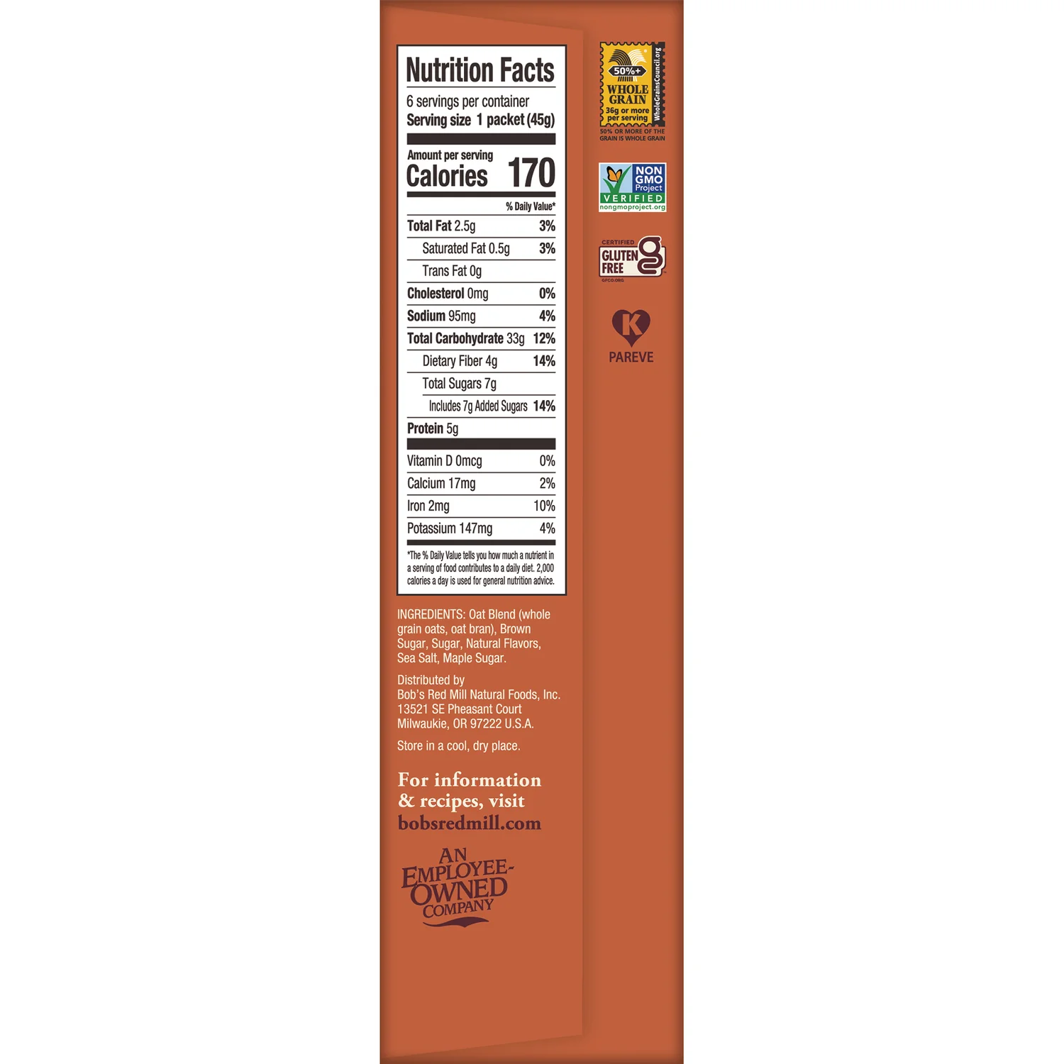 Instant Oatmeal - Maple Brown Sugar - Image 2