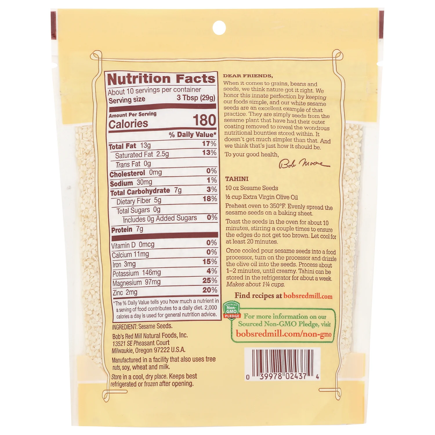 Premium Hulled White Sesame Seeds - Image 2