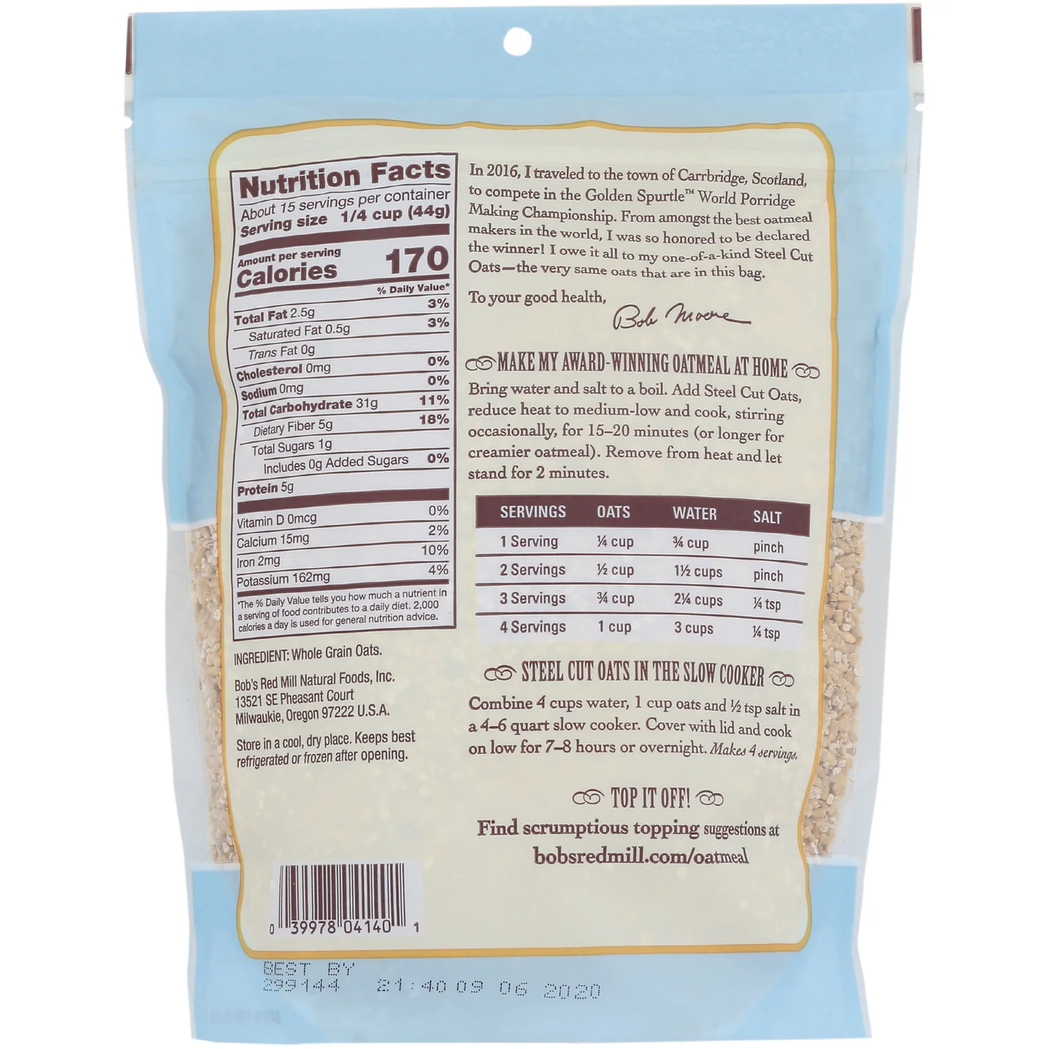 Steel Cut Oats Cereal - Image 2