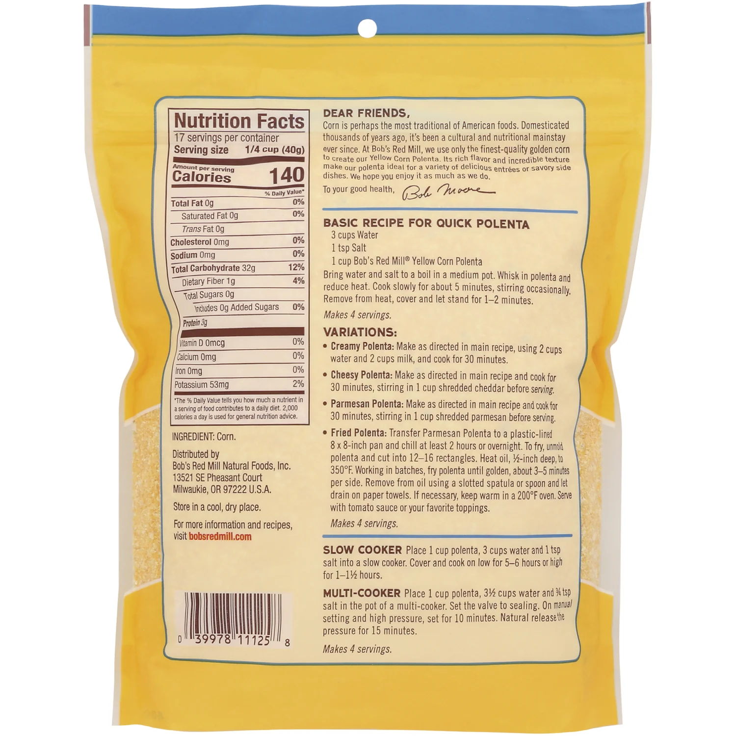 Yellow Corn Polenta - Image 2