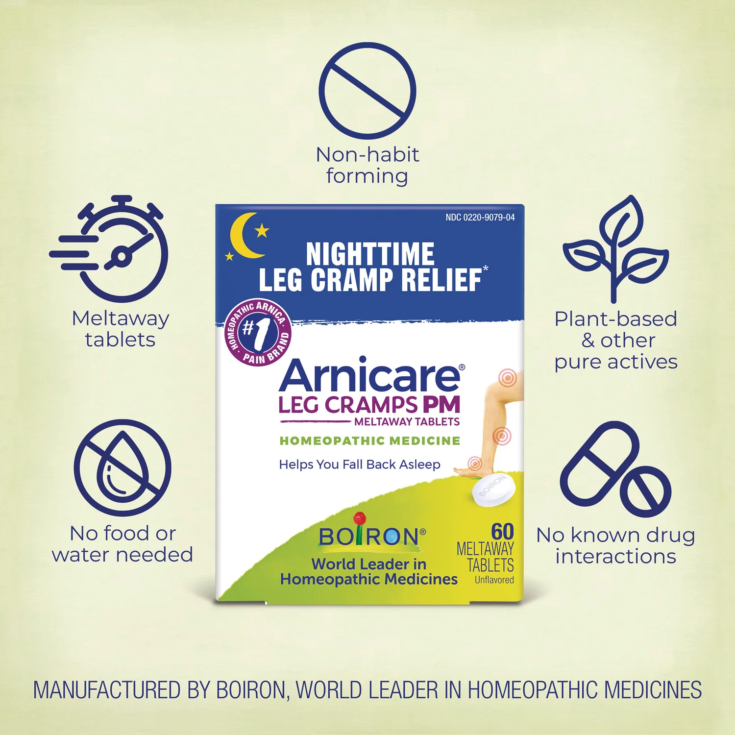 Arnicare Leg Cramps PM Meltaway Tablets - Image 3