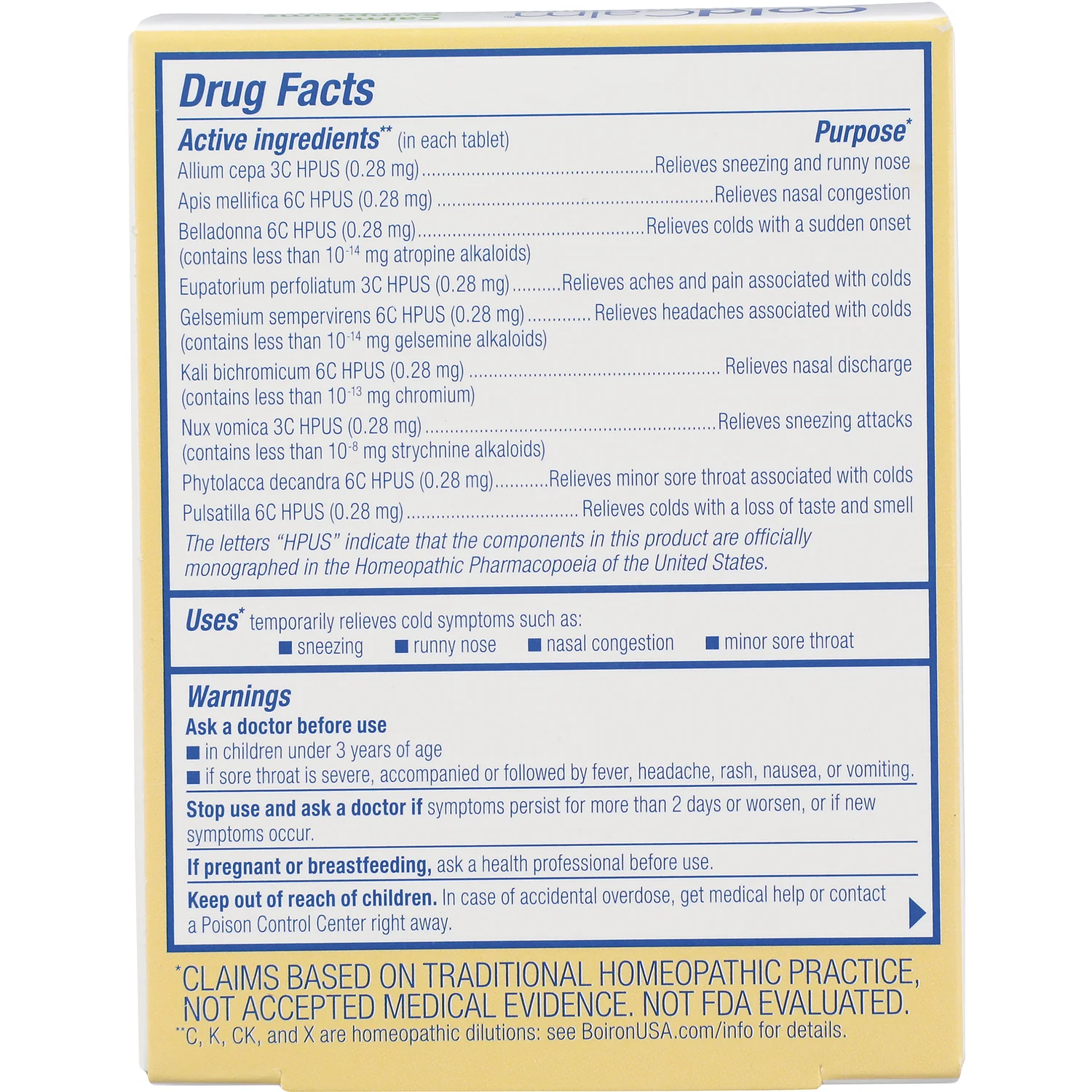 ColdCalm Meltaway Tablets - Unflavored - Image 2