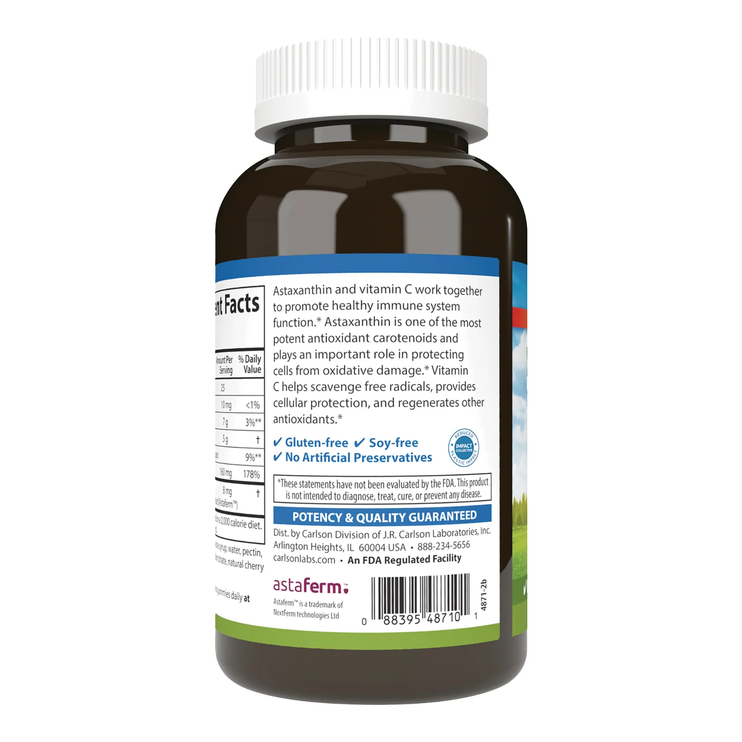 Fermented Astaxanthin Gummies with Vitamin C - Cherry - Image 3
