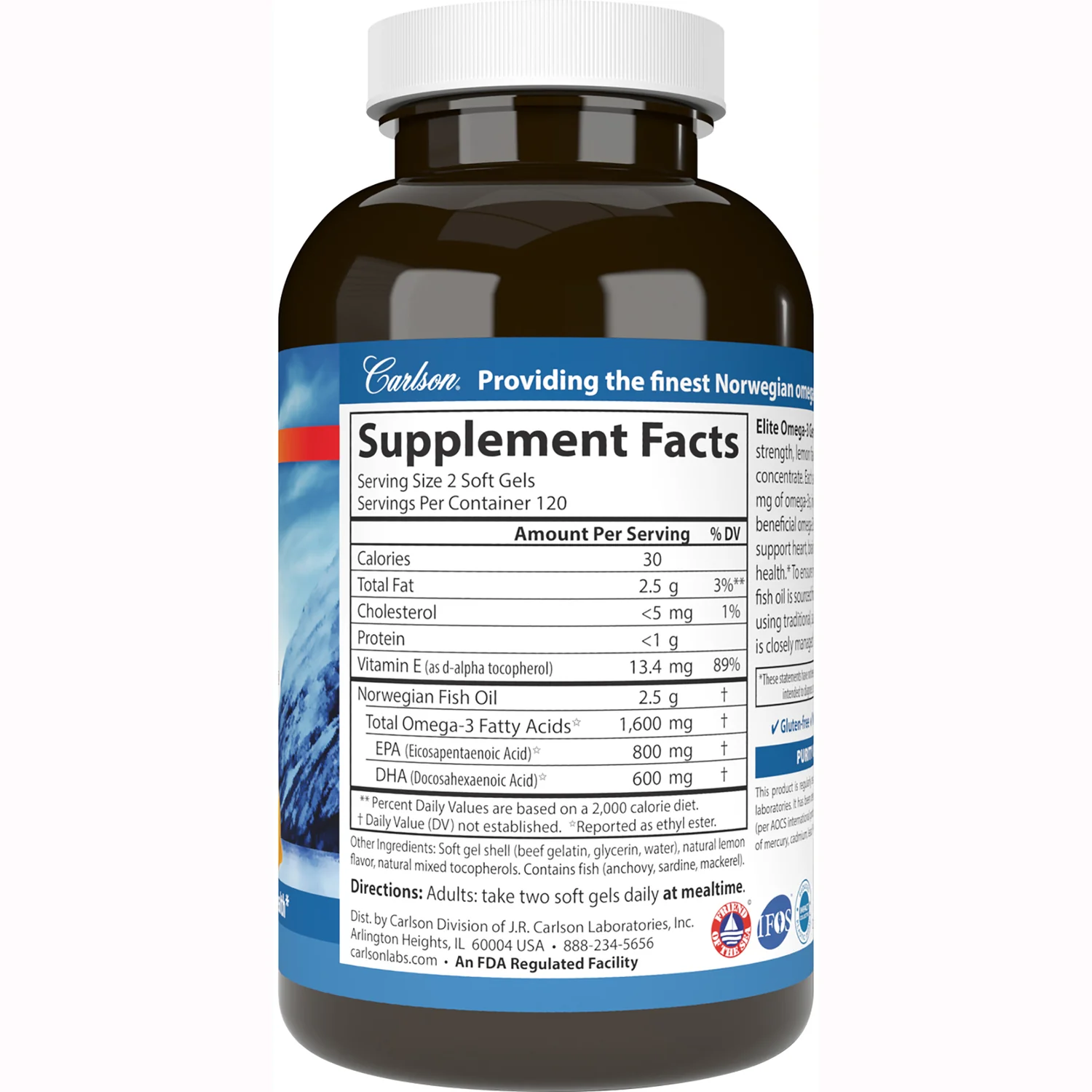 Wild Norwegian Elite Omega-3 Gems - Lemon - Image 2