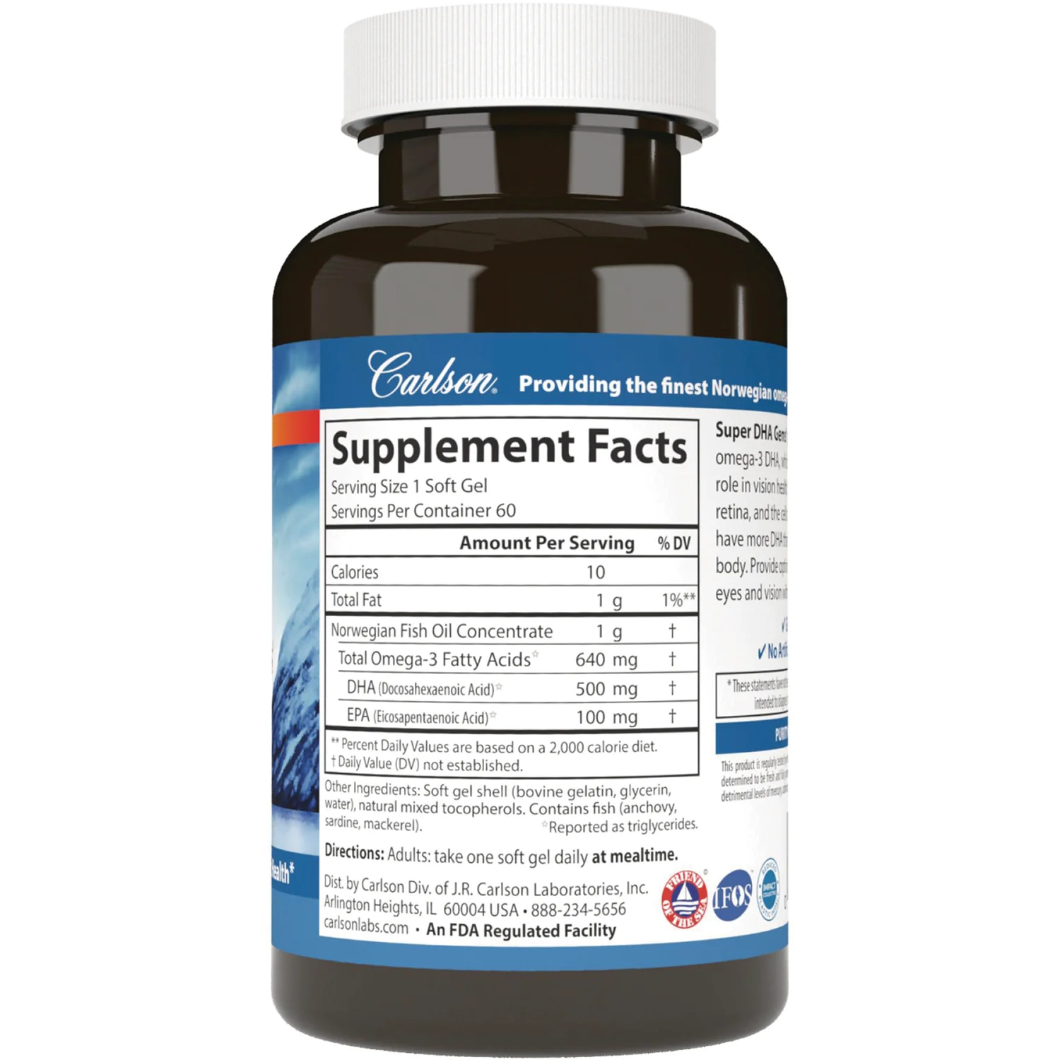 Norwegian Fish Oil Concentrate Super DHA Gems - Image 2