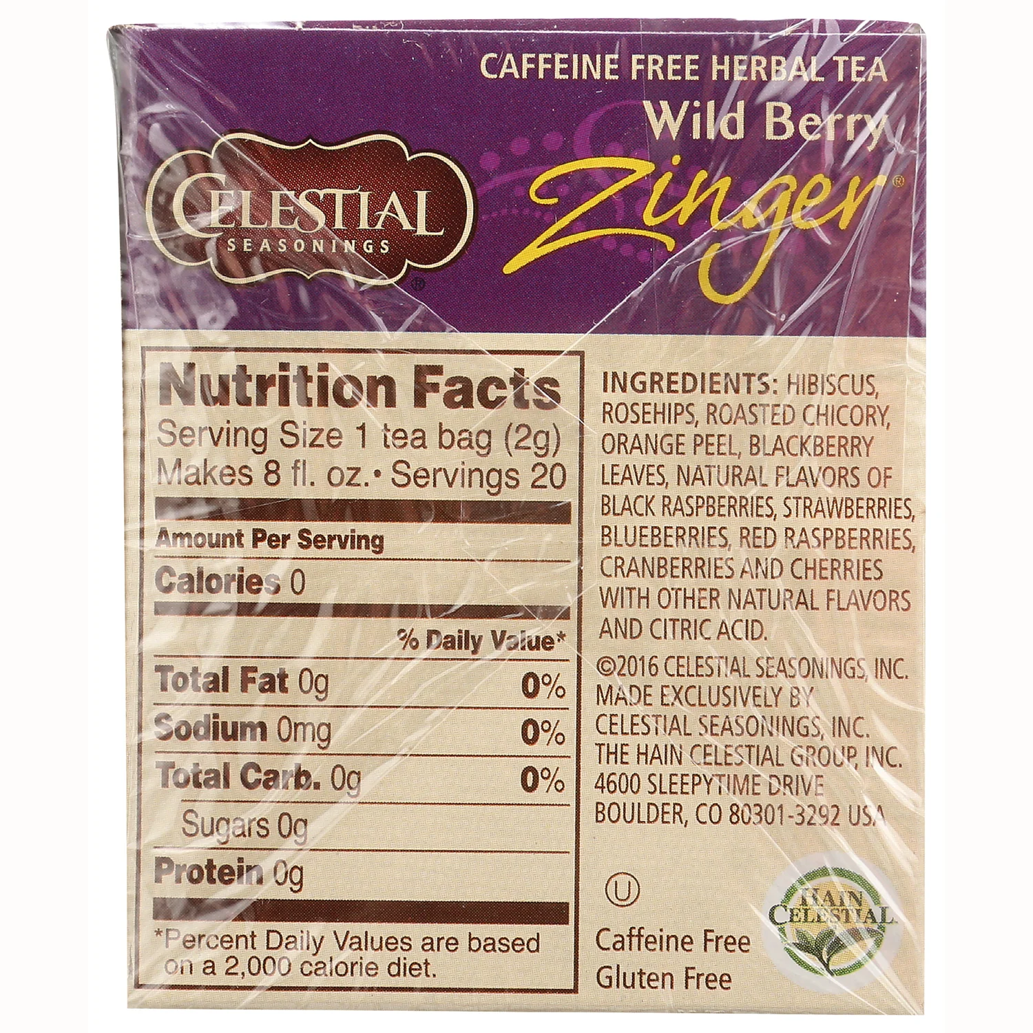 Herbal Tea Wild Berry Zinger - Caffeine Free - Image 2