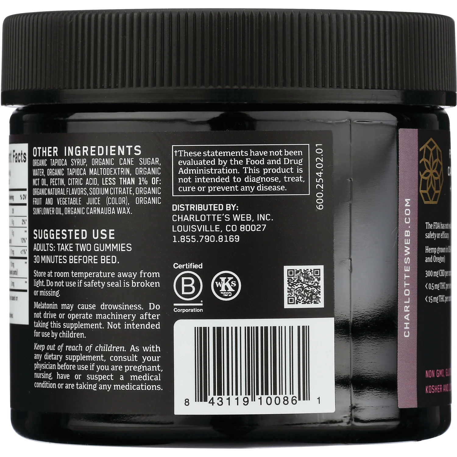 CBD Sleep Gummies - Raspberry - Image 3