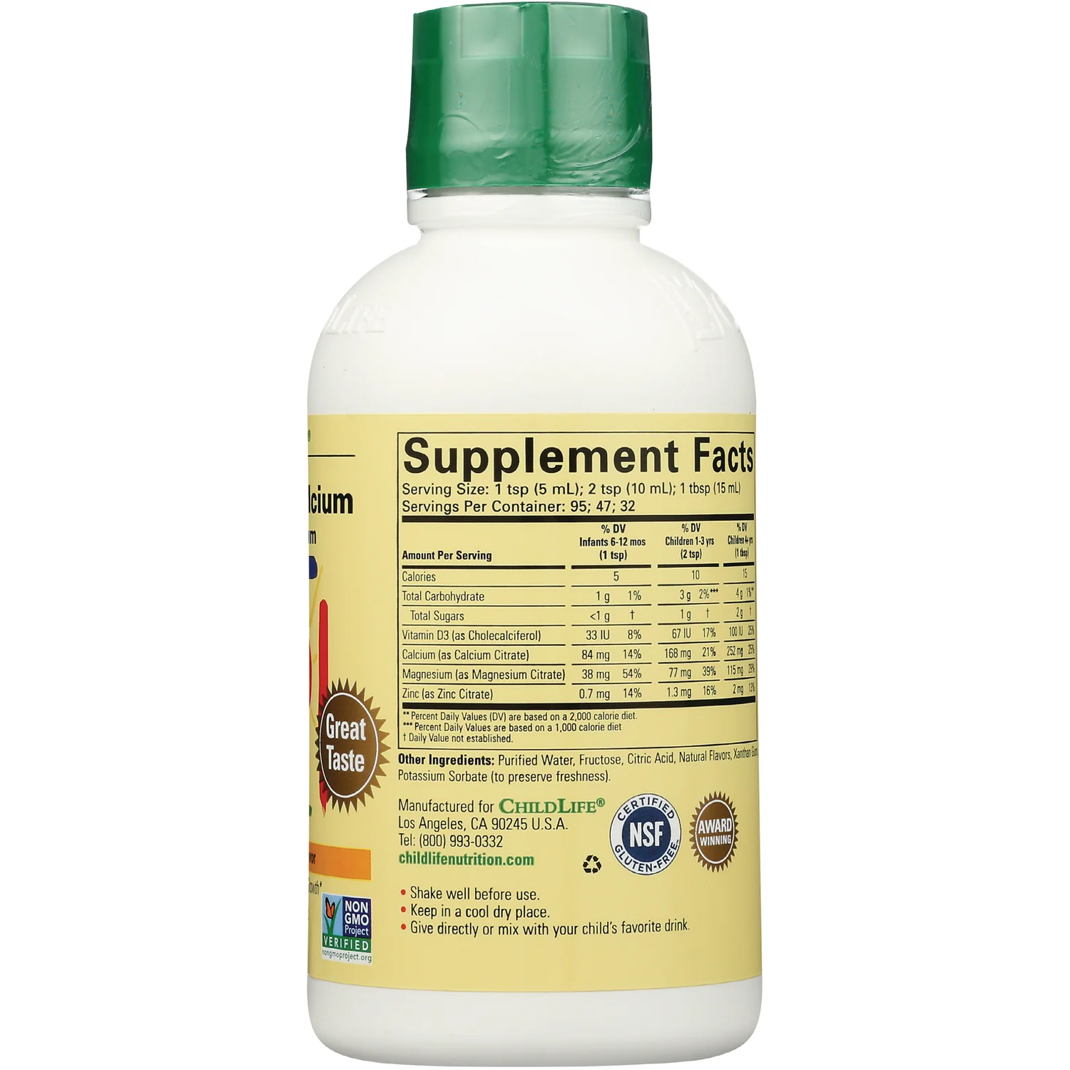 Liquid Calcium with Magnesium - Natural Orange - Image 2