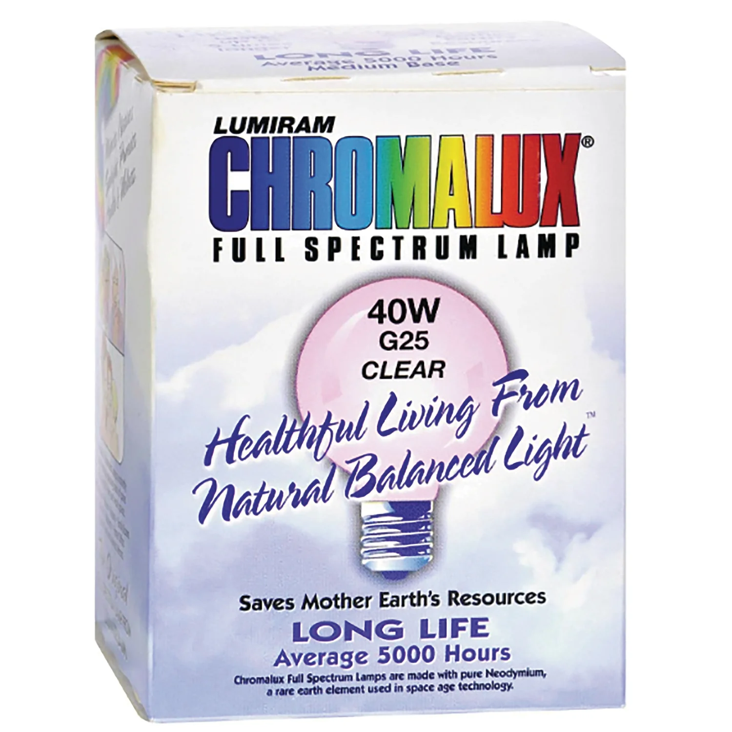 Full Spectrum Light Bulb - G25 Clear