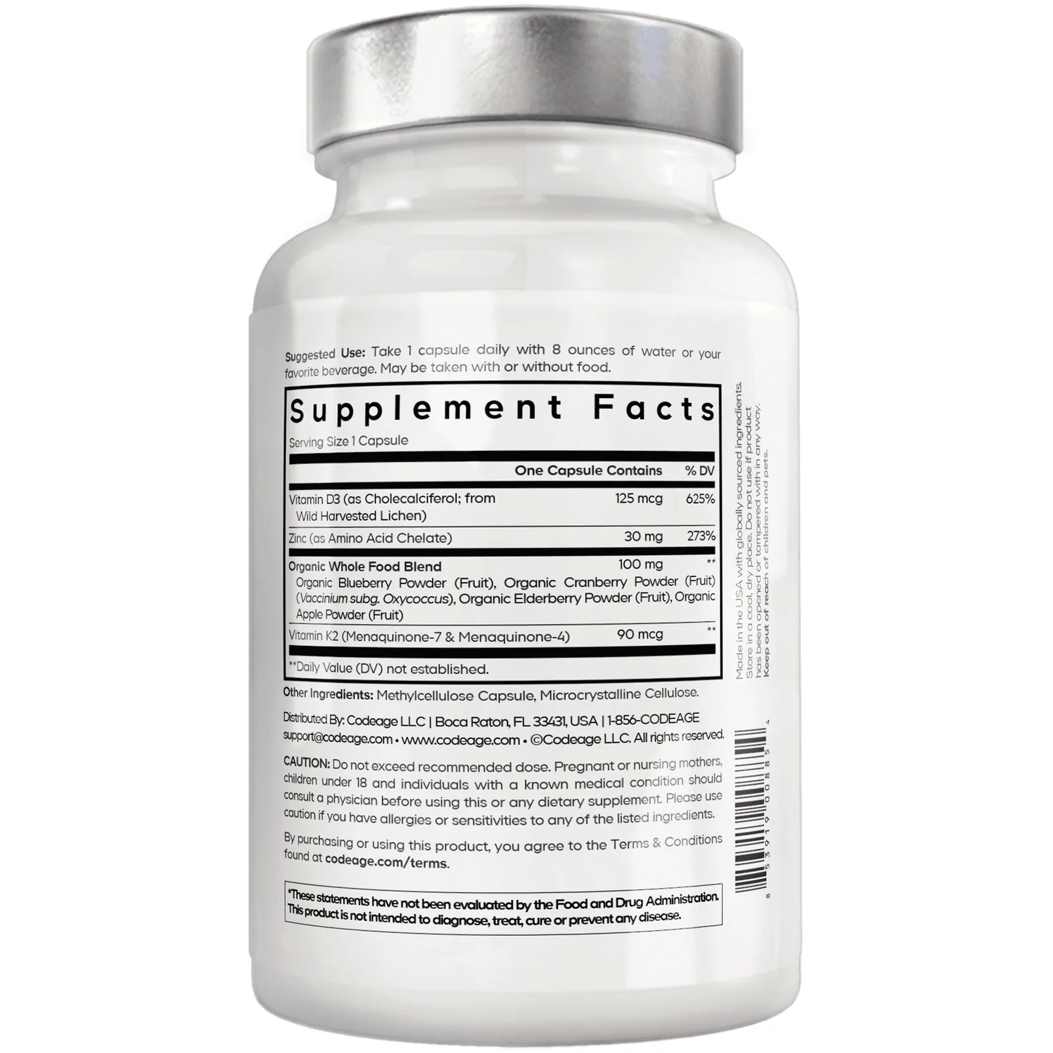 Amen Vitamin D, K2 & Zinc - Image 2