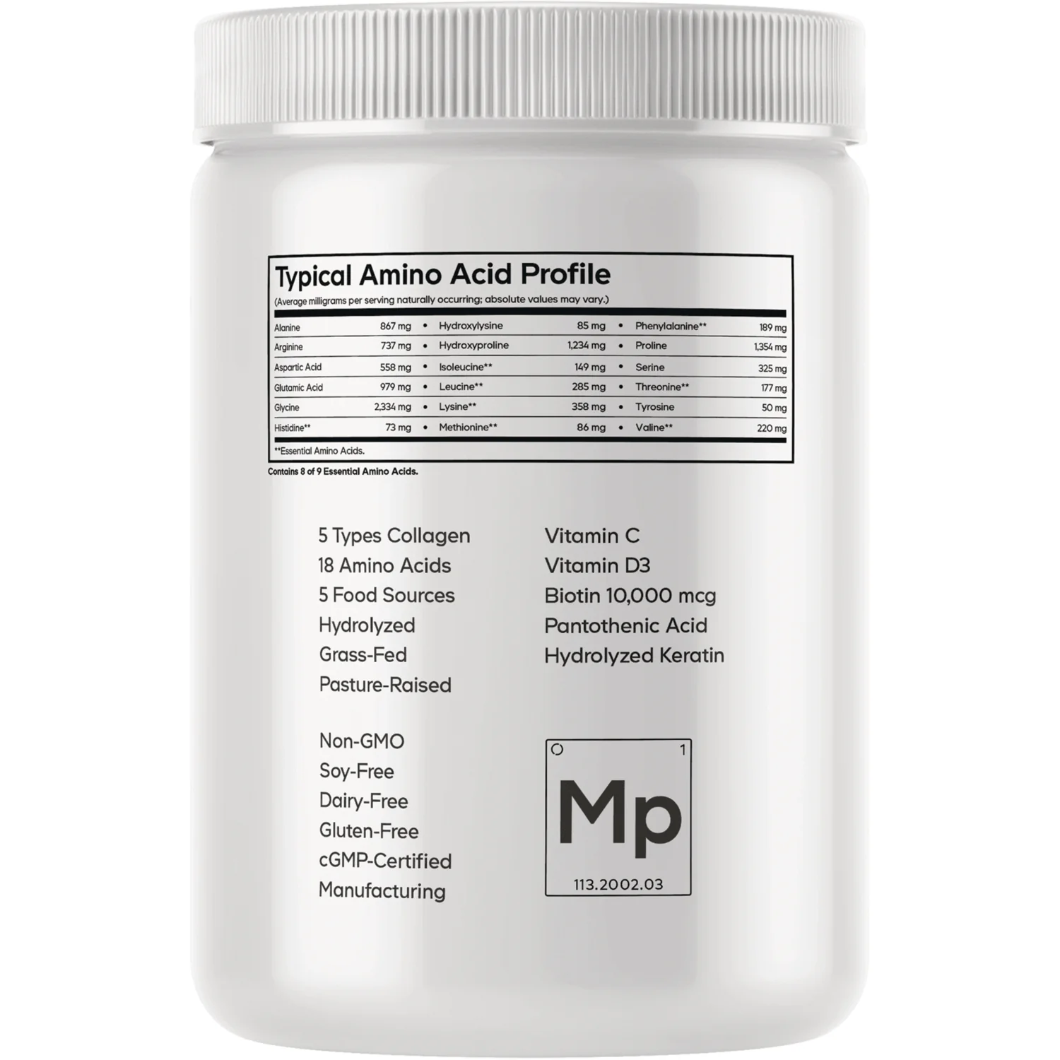 Multi Collagen Peptides Platinum - Unflavored - Image 3