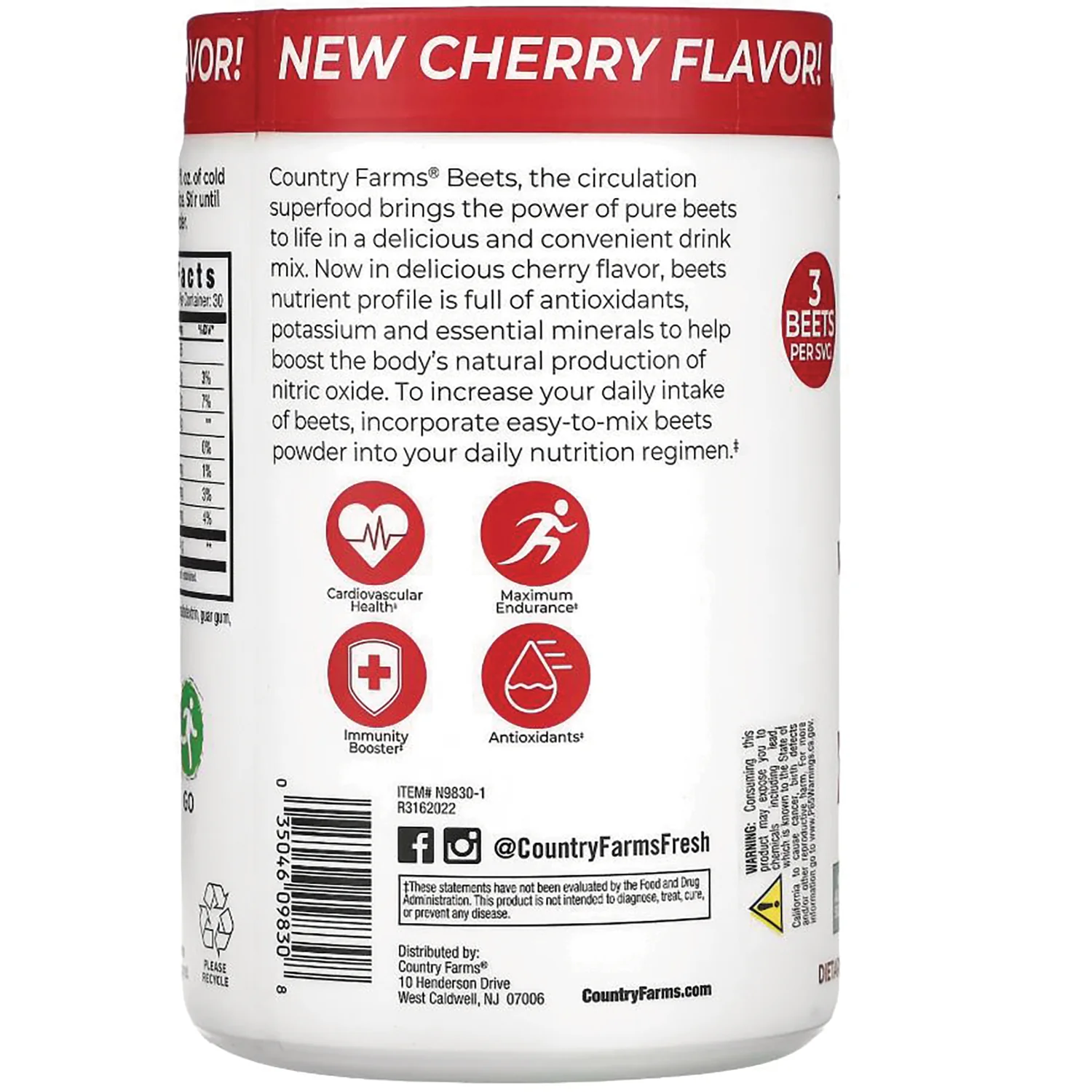Bountiful Beets Whole Food Beet Extract - Cherry - Image 3