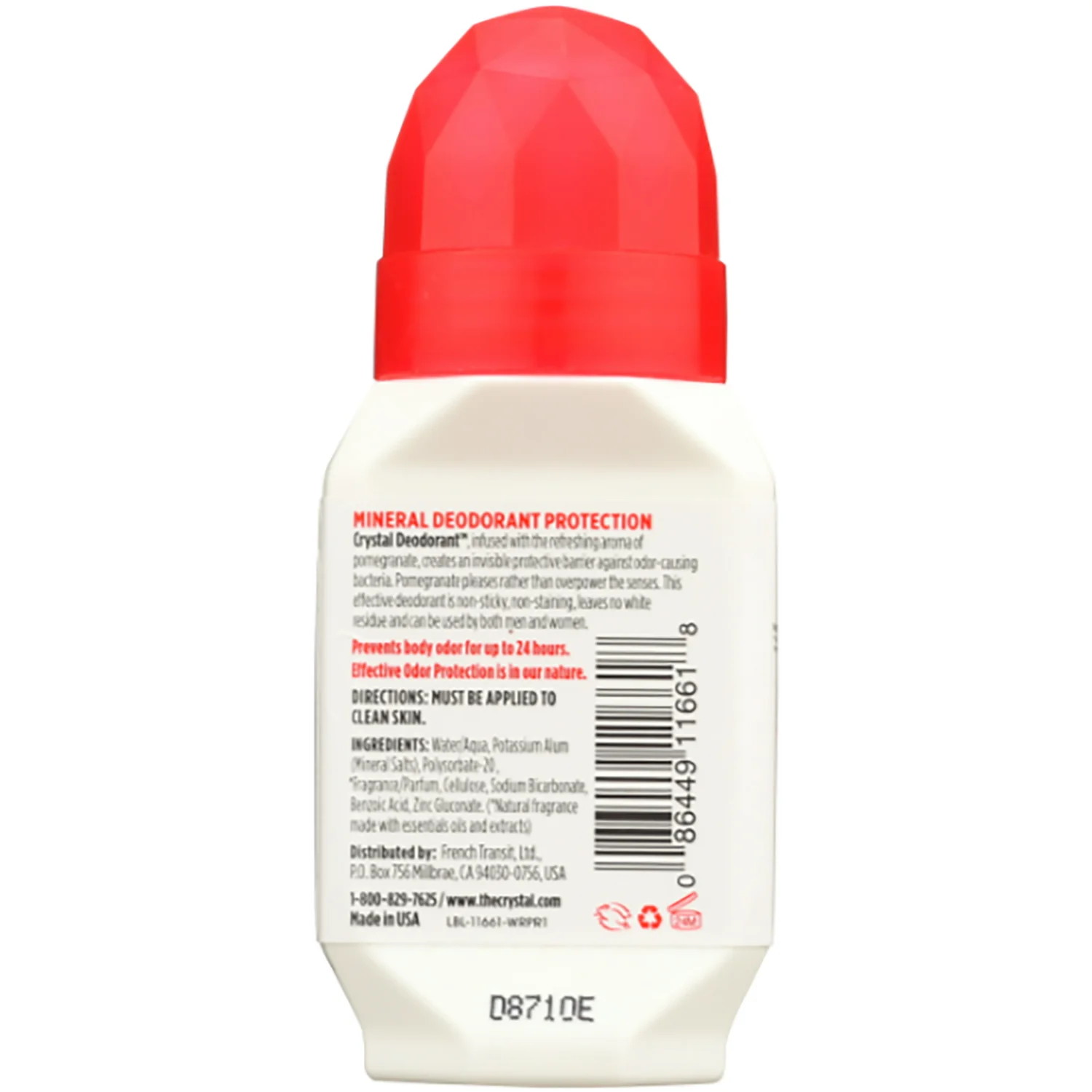 Mineral Deodorant Roll-On - Pomegranate - Image 2