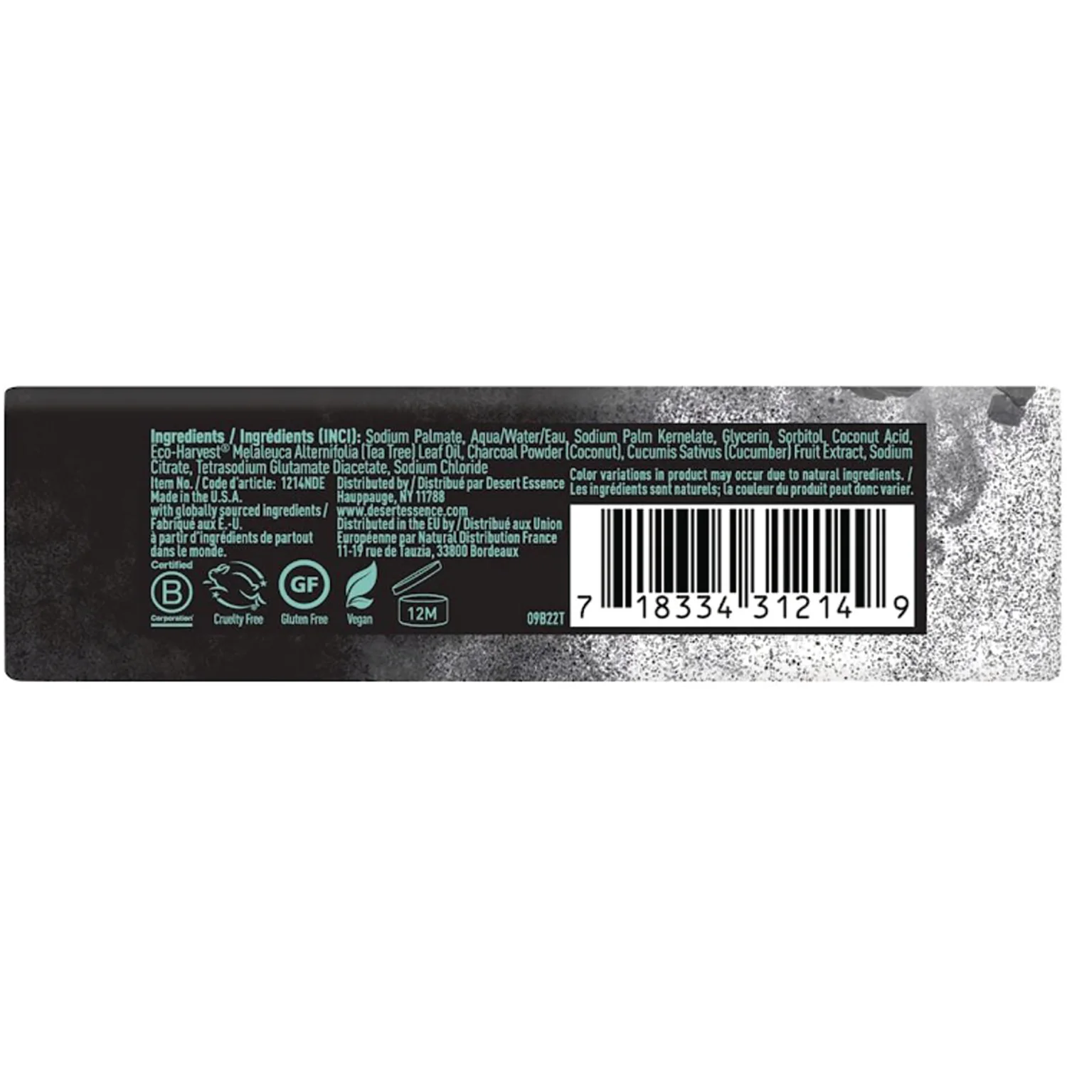 Activated Charcoal Soap Bar - Image 2