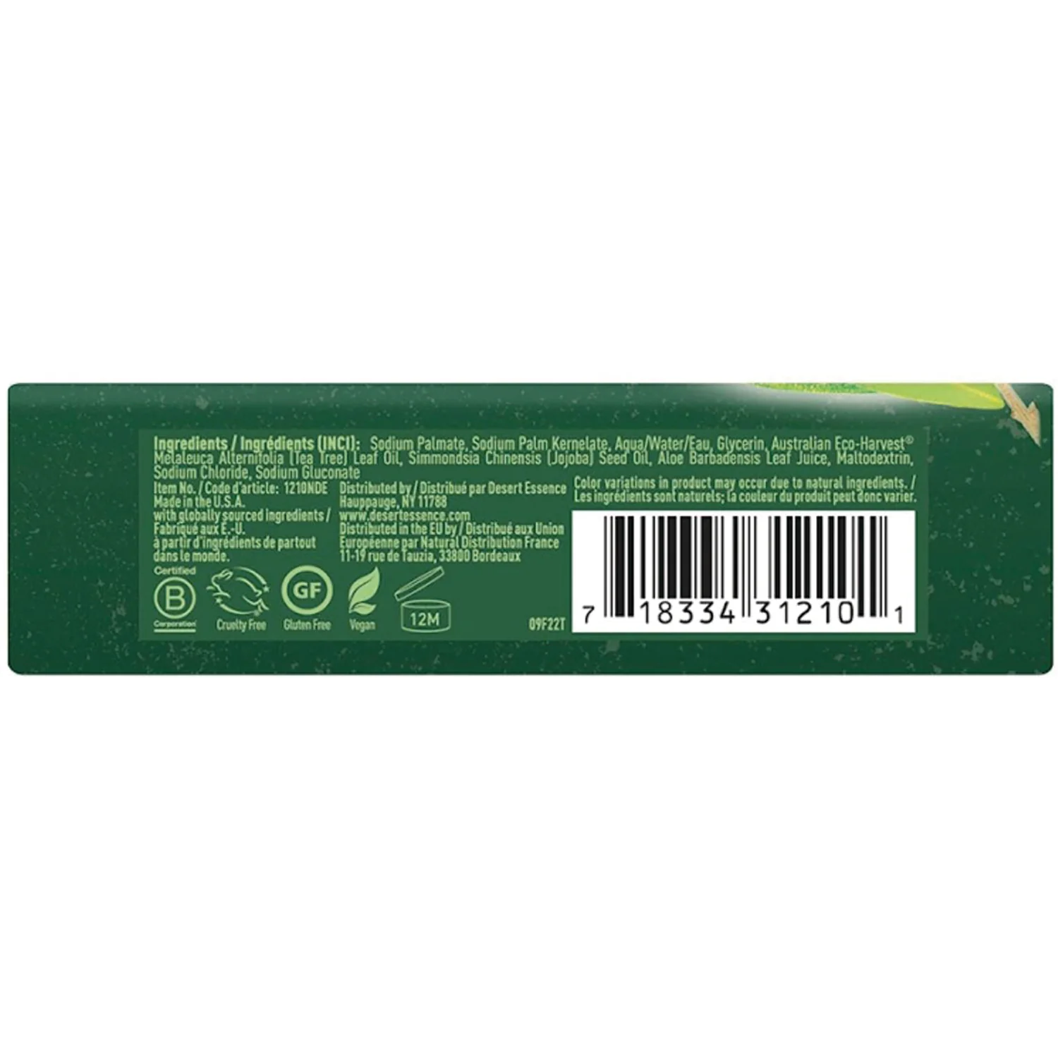 Tea Tree Therapy Soap Bar - Image 2