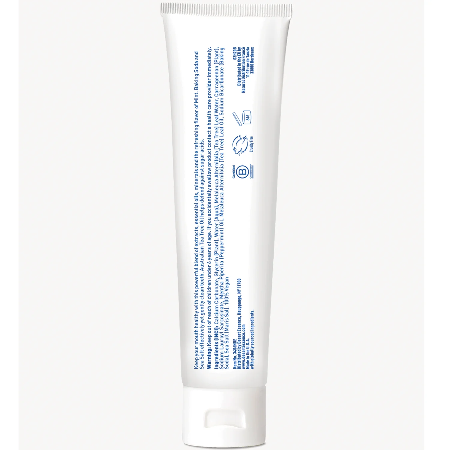 Tea Tree Oil Toothpaste - Mint - Image 2