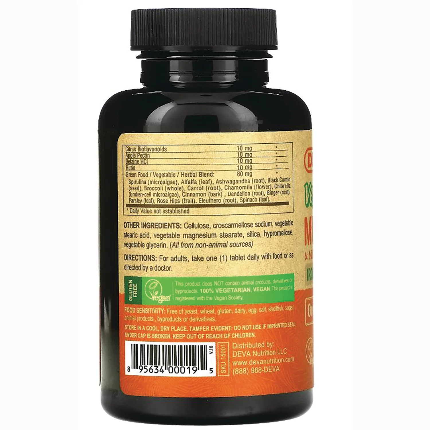 Vegan Multivitamin & Mineral Iron Free - Image 3