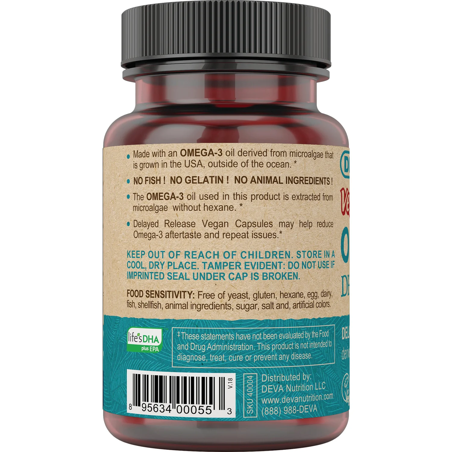 Vegan Omega-3 DHA-EPA - Delayed Release - Image 3