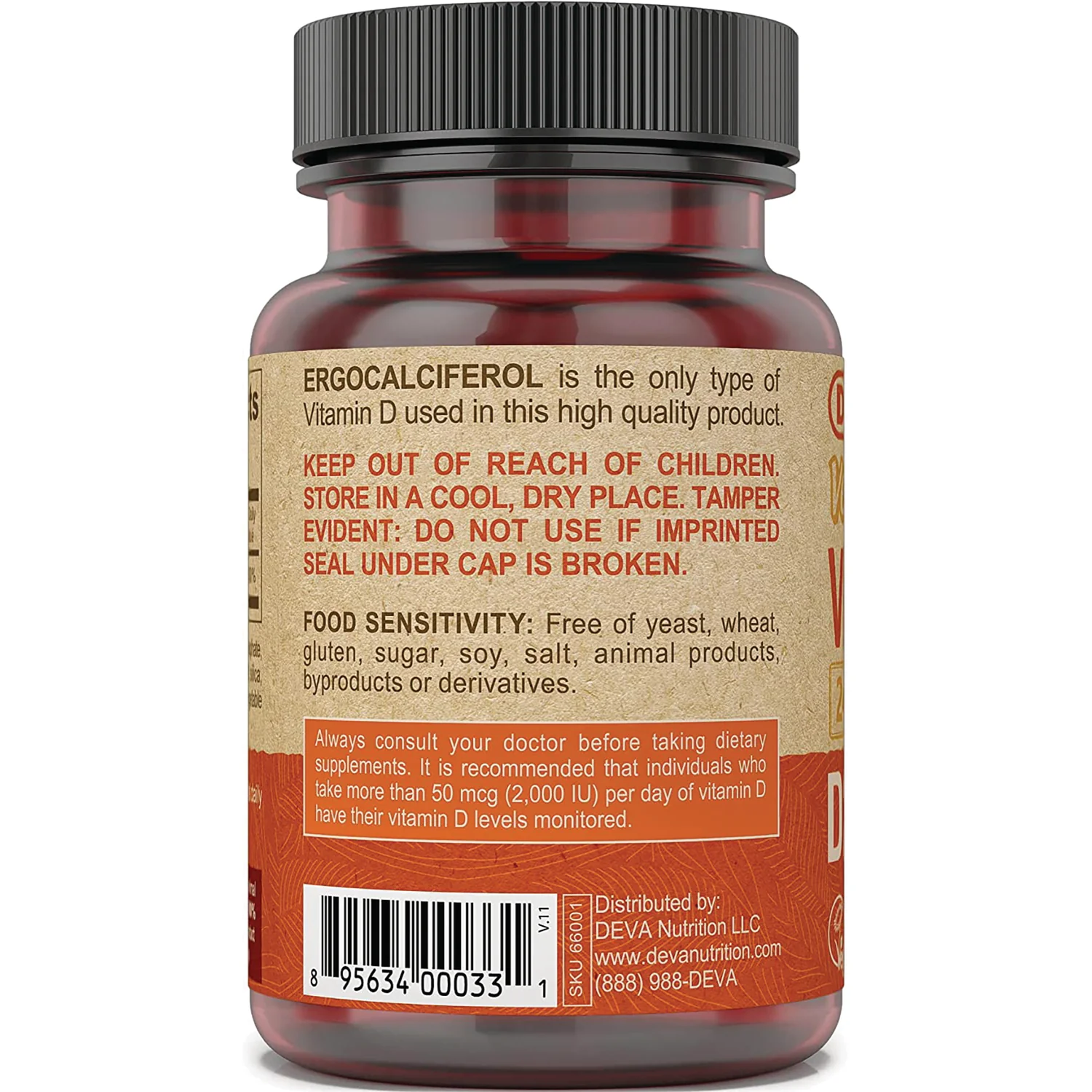 Vegan Vitamin D2 - Tiny Tablets - Image 3