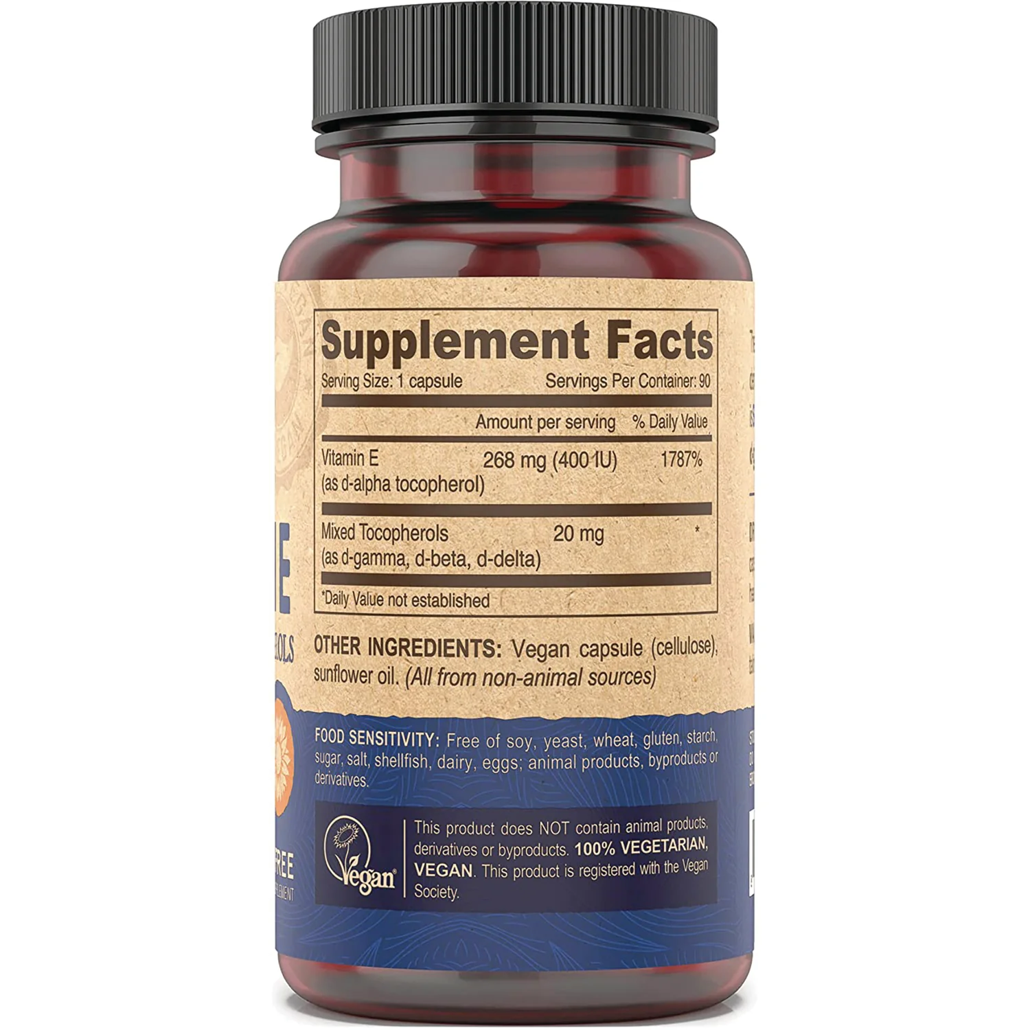 Vegan Vitamin E with Mixed Tocopherols - Image 2