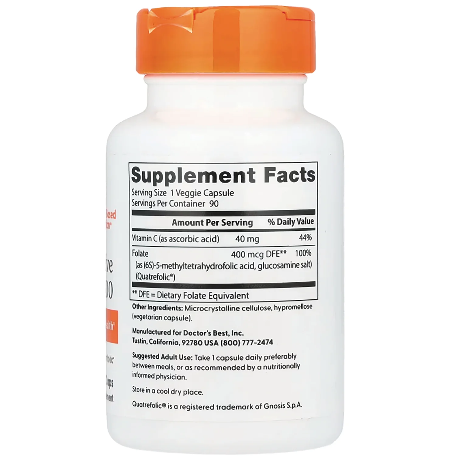 Fully Active Folate 400 with Quatrefolic - Image 2